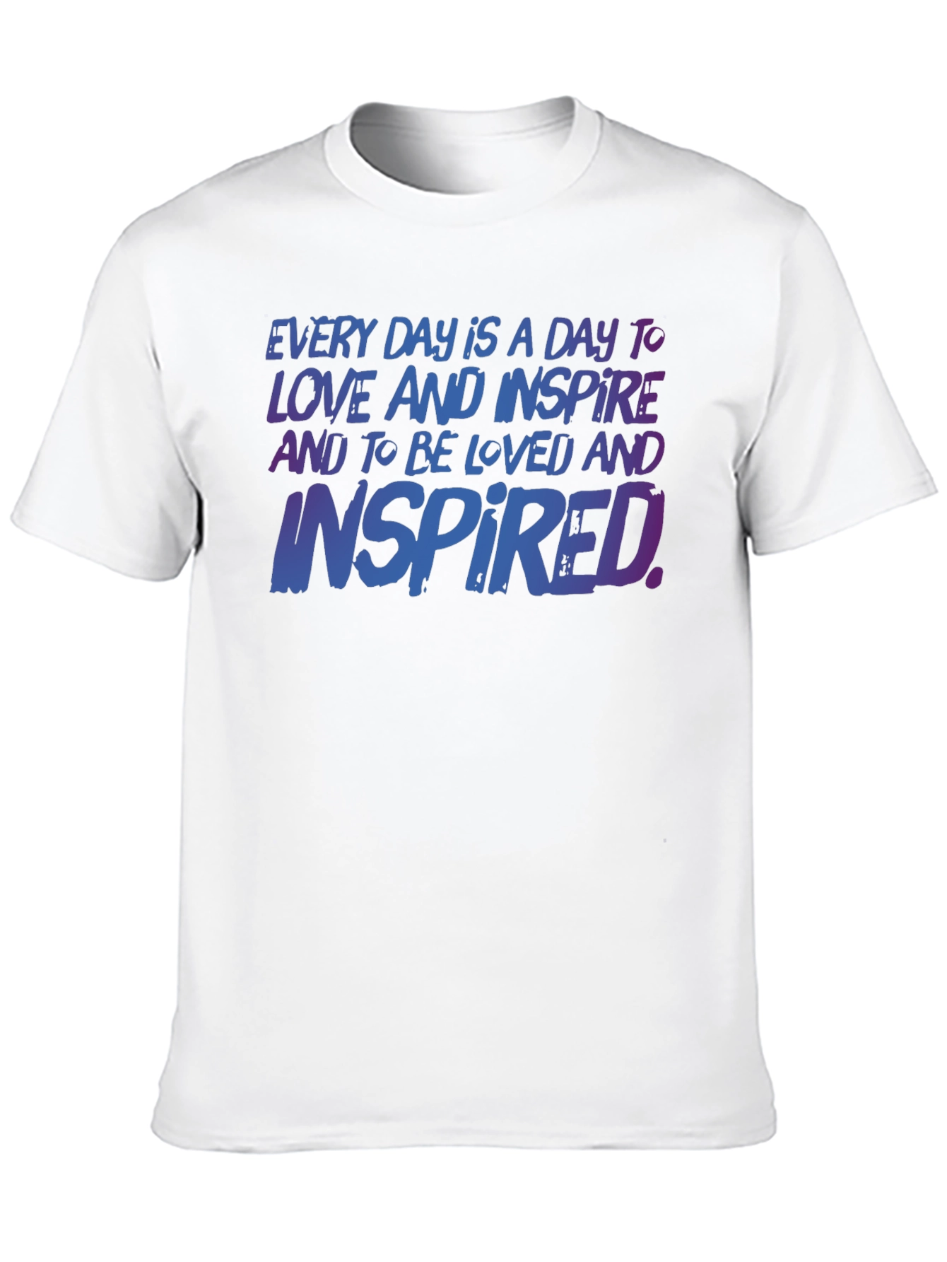Black Inspirational T-Shirt: Love & Inspire Every Day view 10