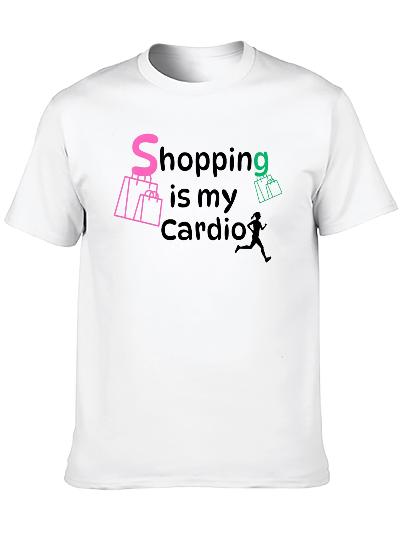 Black Shopping is My Cardio Graphic Tee view 10