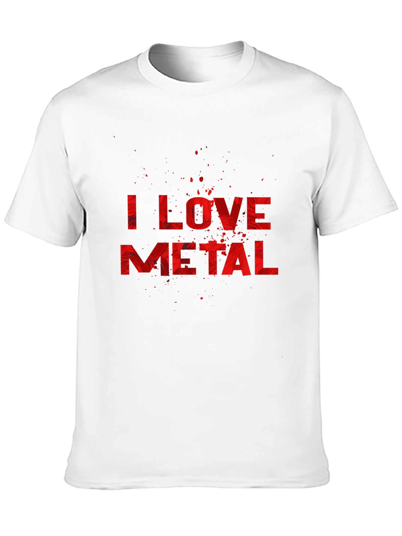 Black I Love Metal Graphic Tee view 10