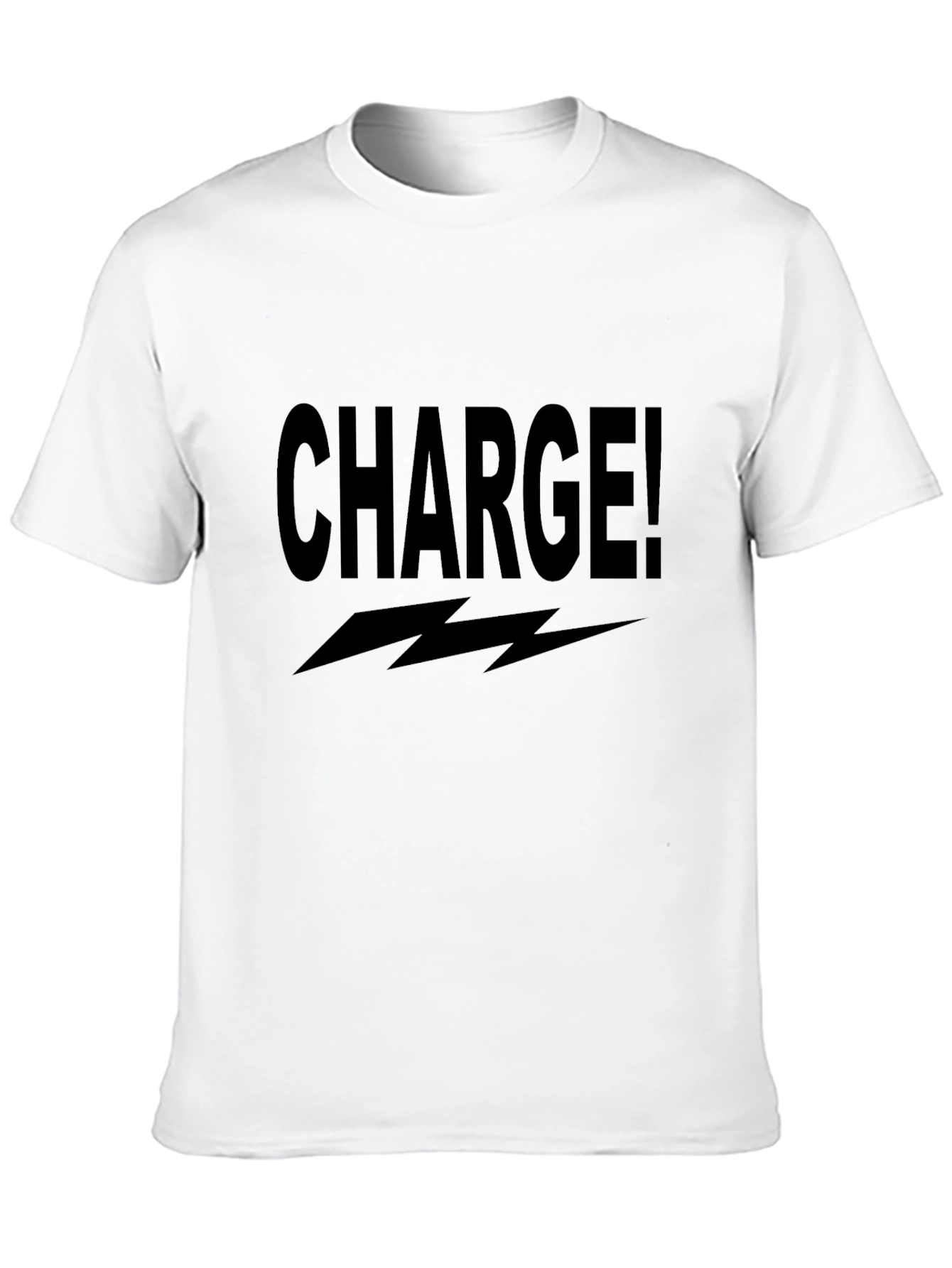 Black Charge! Graphic T-Shirt - Bold Statement Tee view 10