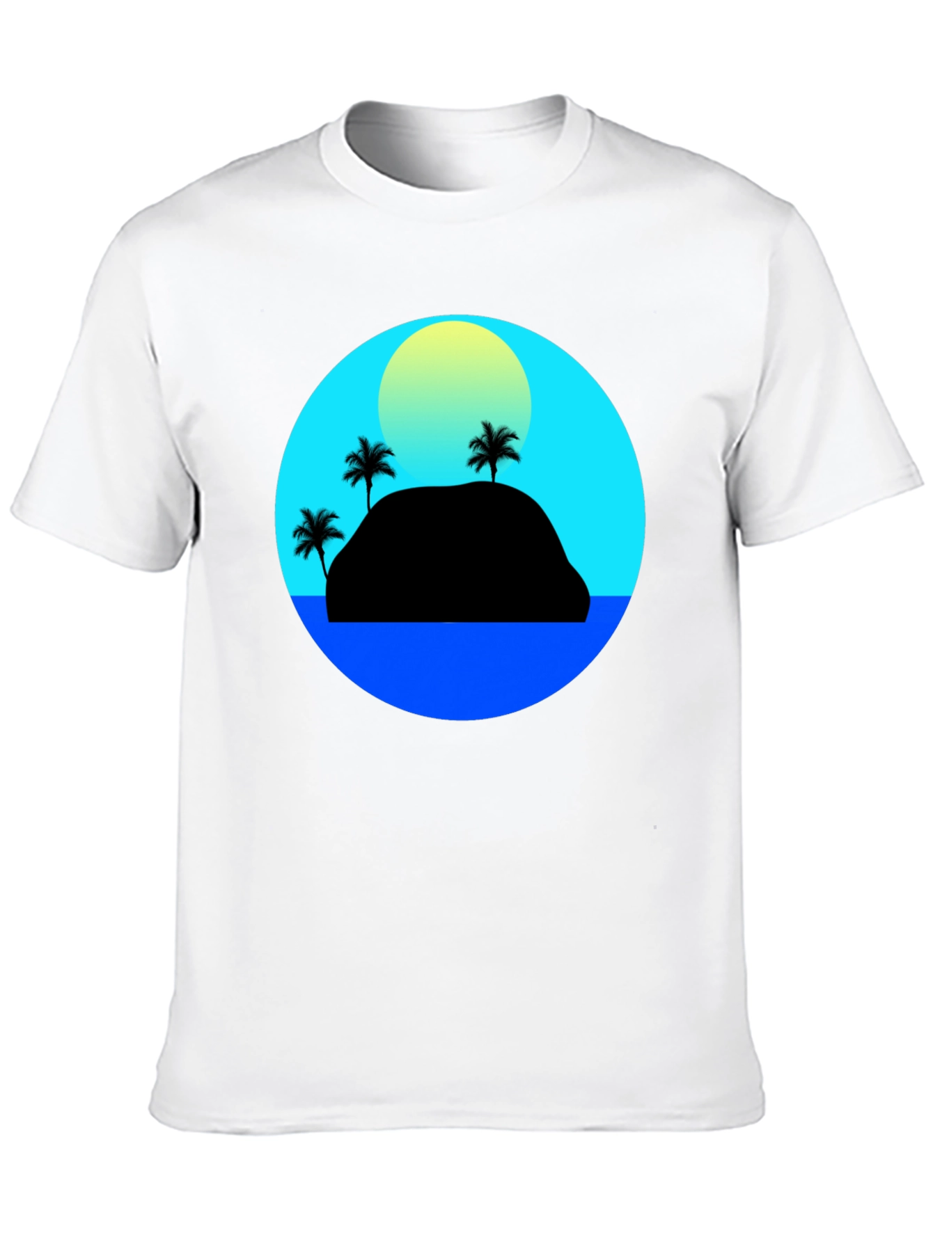 Black Island Sunset Graphic Tee view 10
