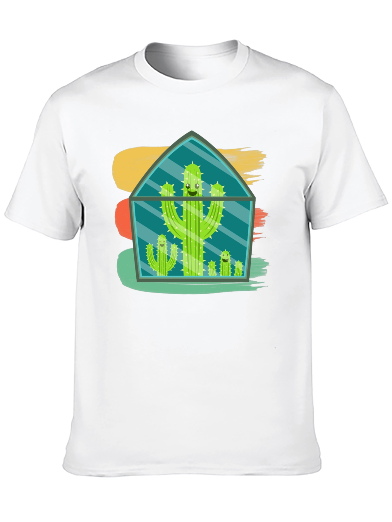 Black Cactus Terrarium T-Shirt - Funny Plant Lover Tee view 10