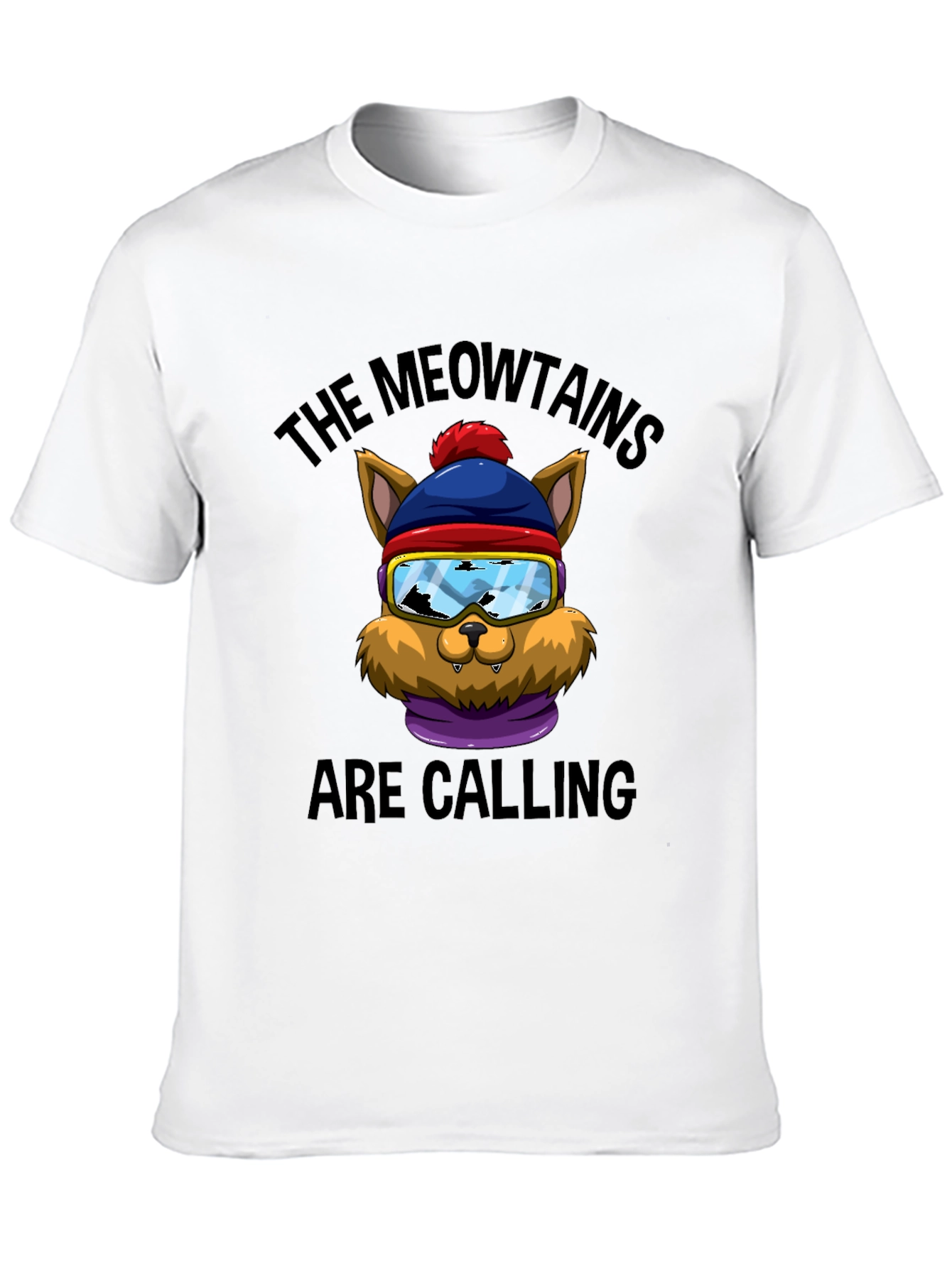 Black Meowtains Are Calling Graphic Tee view 10