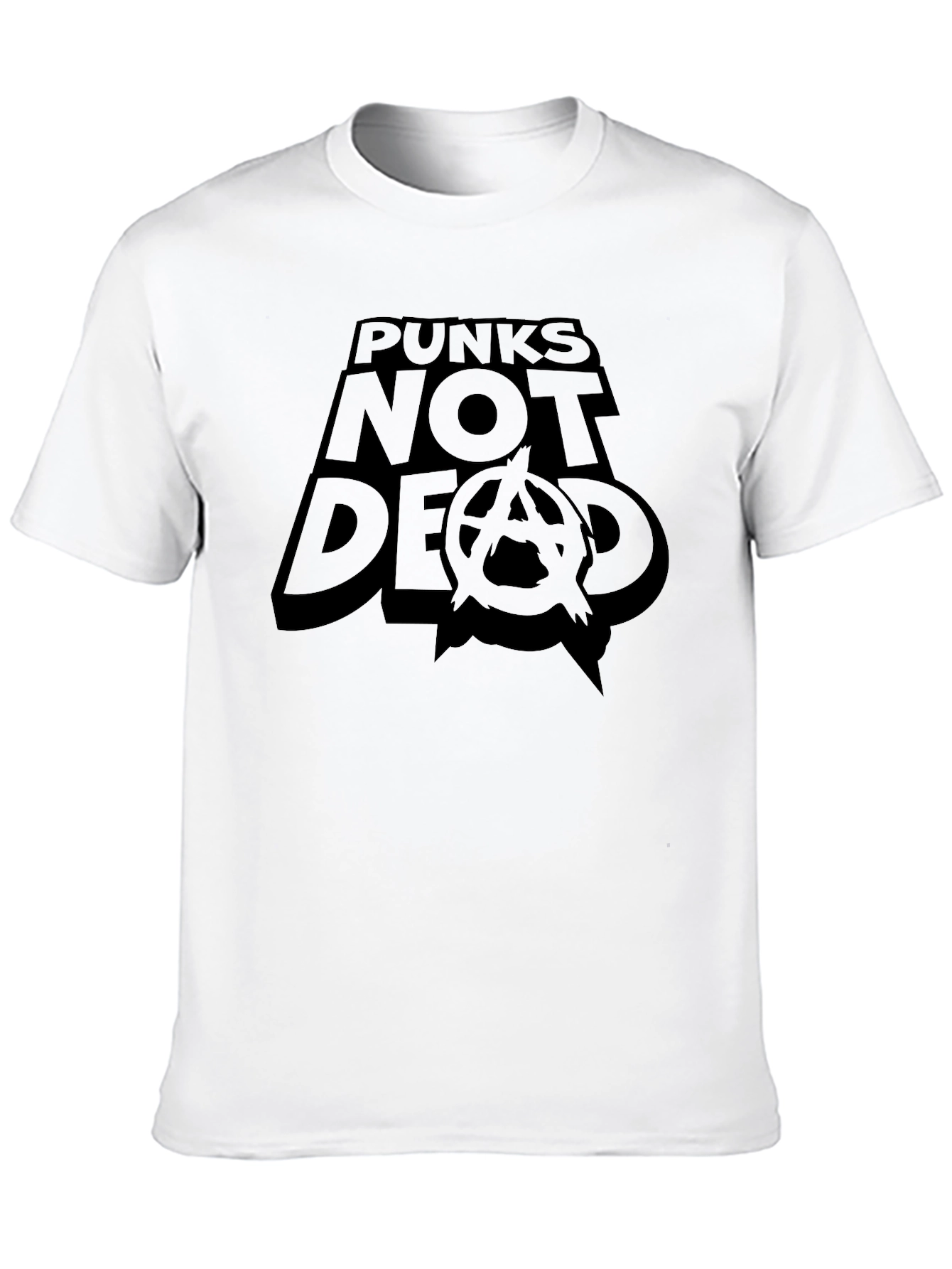 Black Punks Not Dead Graphic T-Shirt view 10