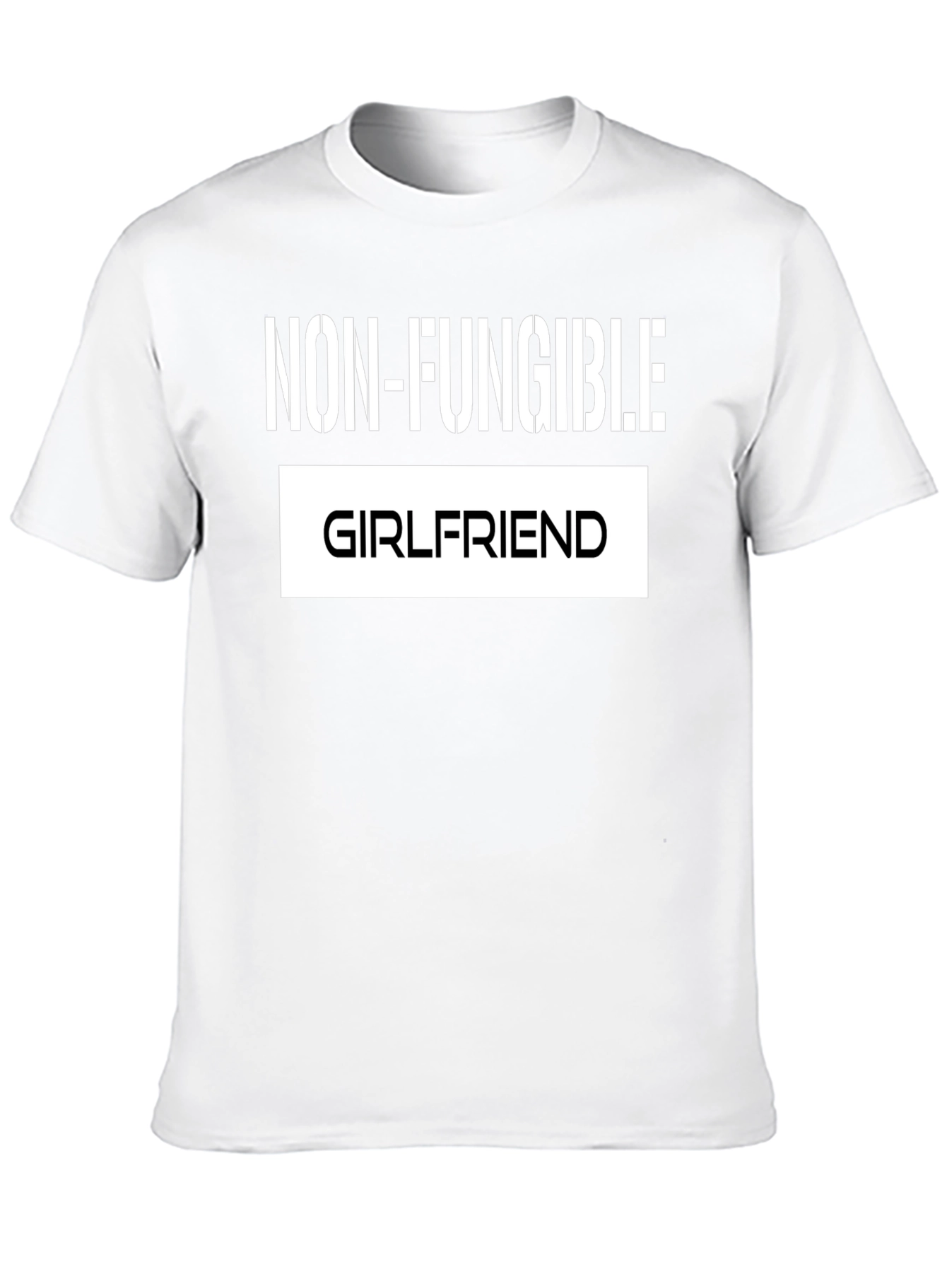 Black Non-Fungible Girlfriend Funny Graphic Tee view 10