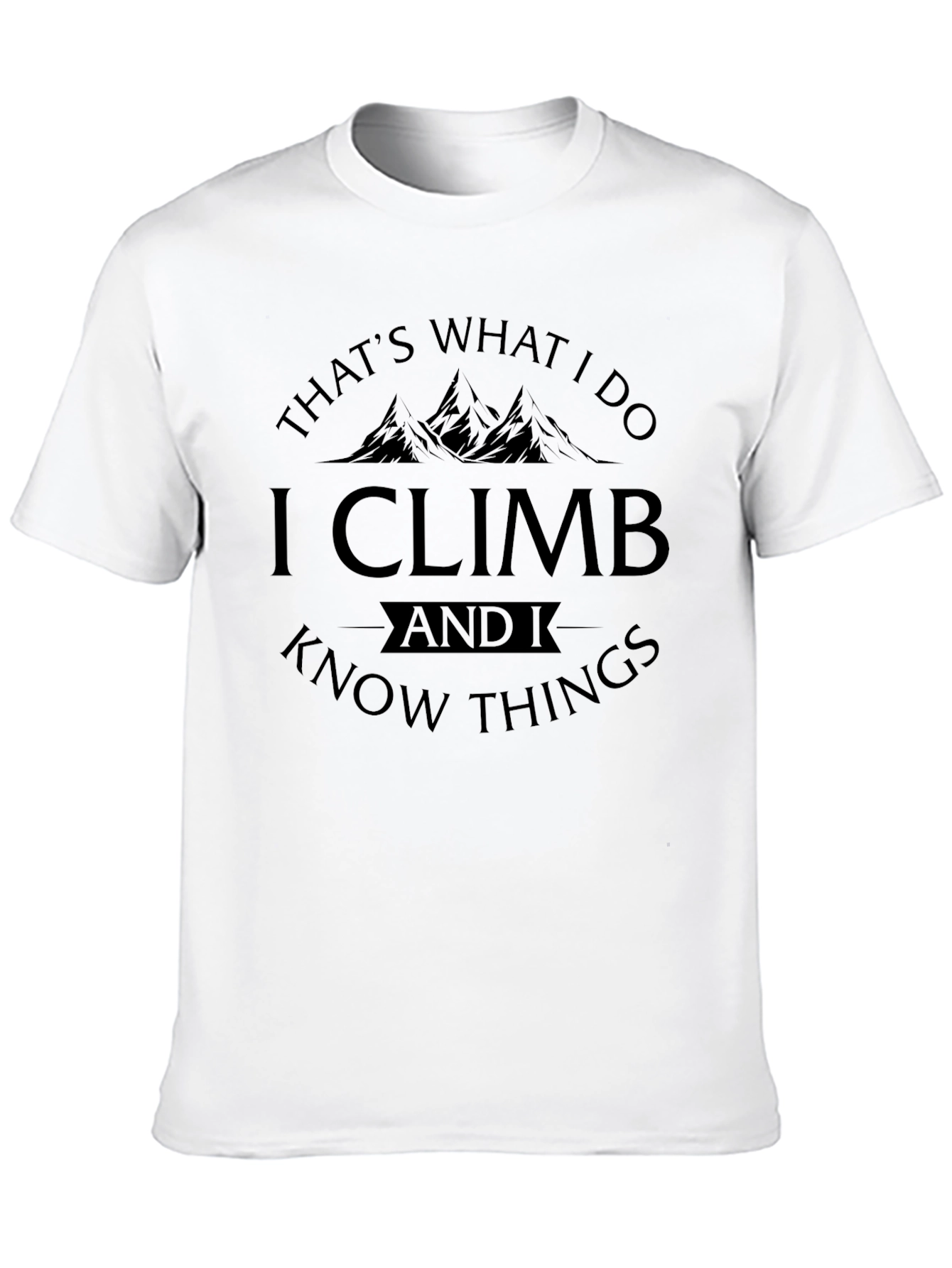 Black Climb and Know Things Men's T-Shirt view 10