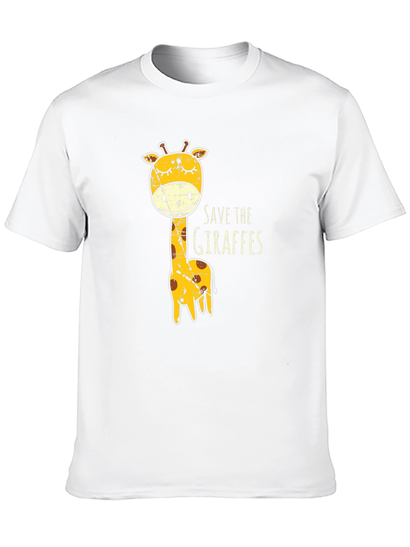 Black Save The Giraffes Graphic Tee - Black view 10
