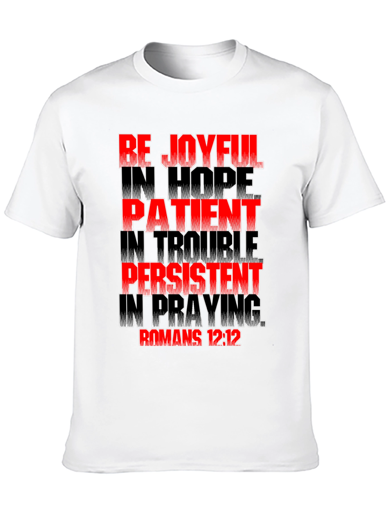 Black Be Joyful in Hope Graphic T-Shirt view 10