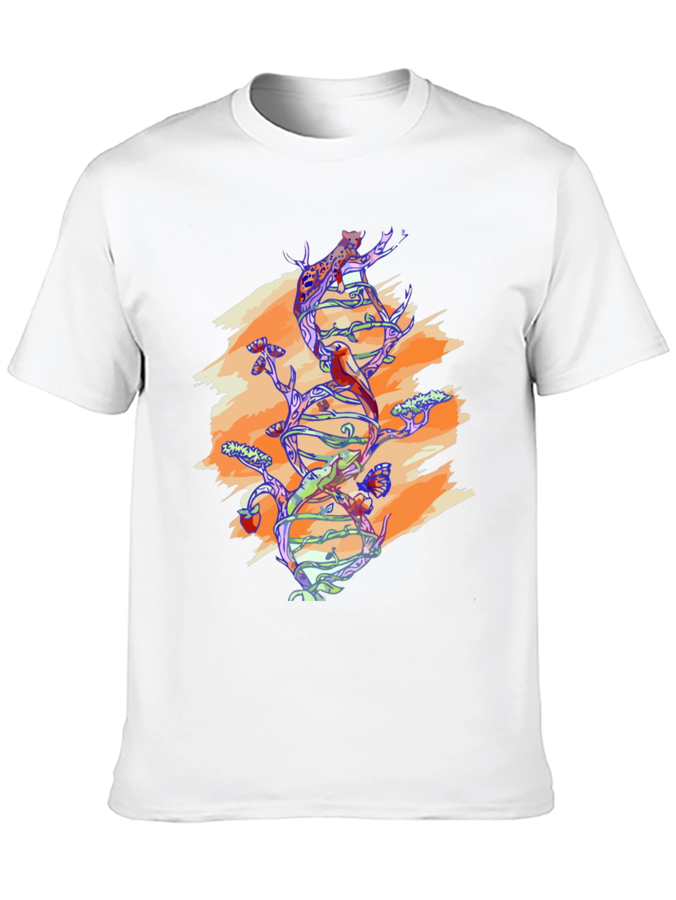 Black Nature DNA Graphic Tee - Black Unisex Shirt view 10