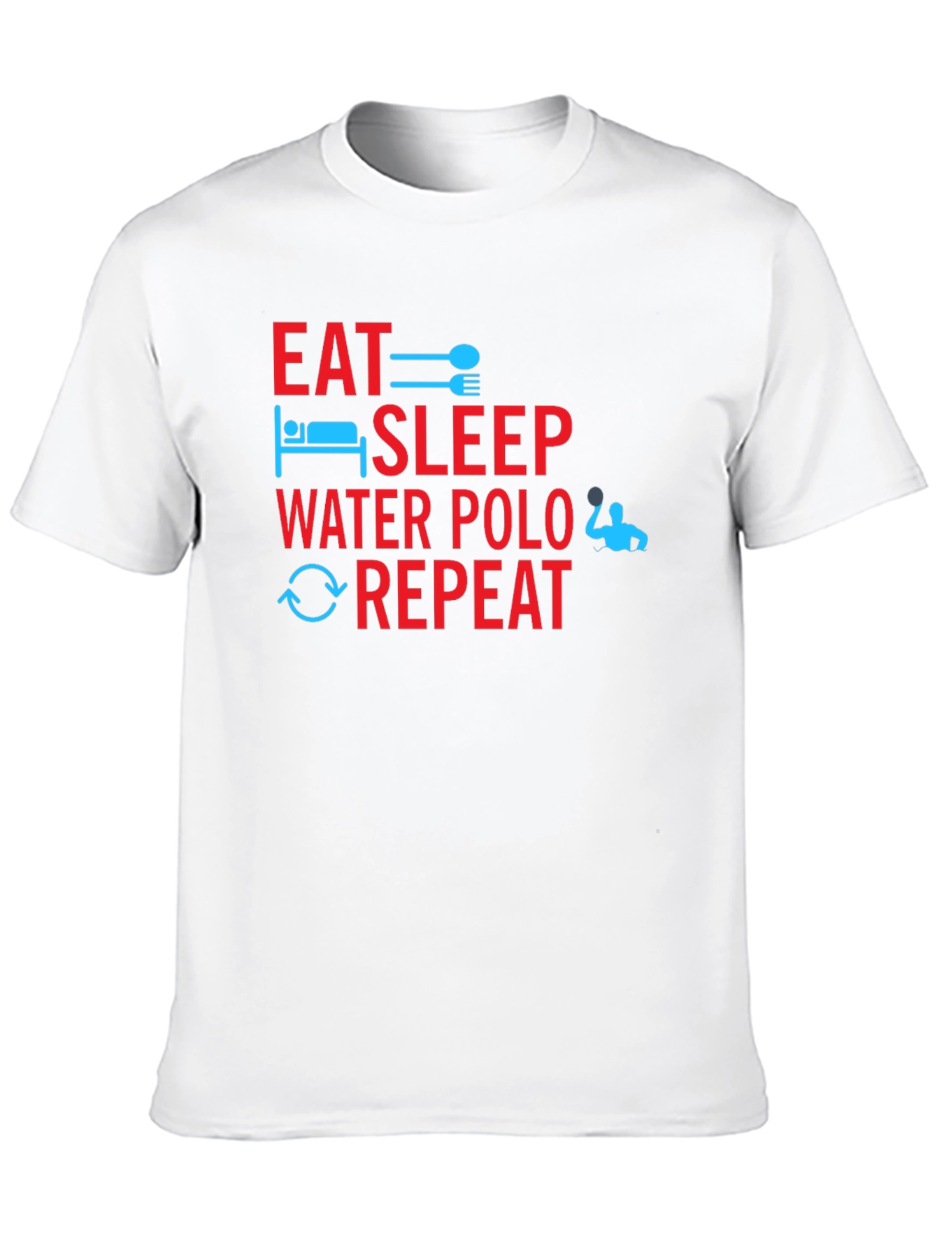 Black Eat Sleep Water Polo Repeat T-Shirt view 10