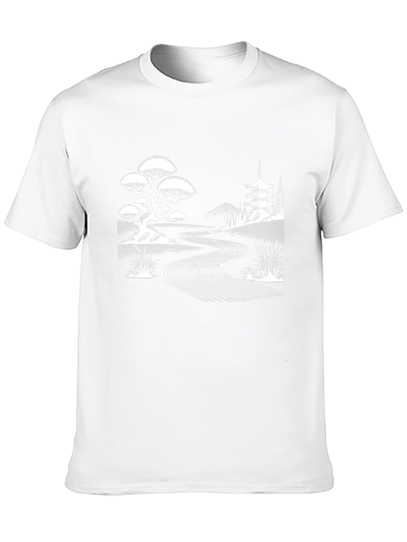 Black Zen Garden Graphic Tee view 10