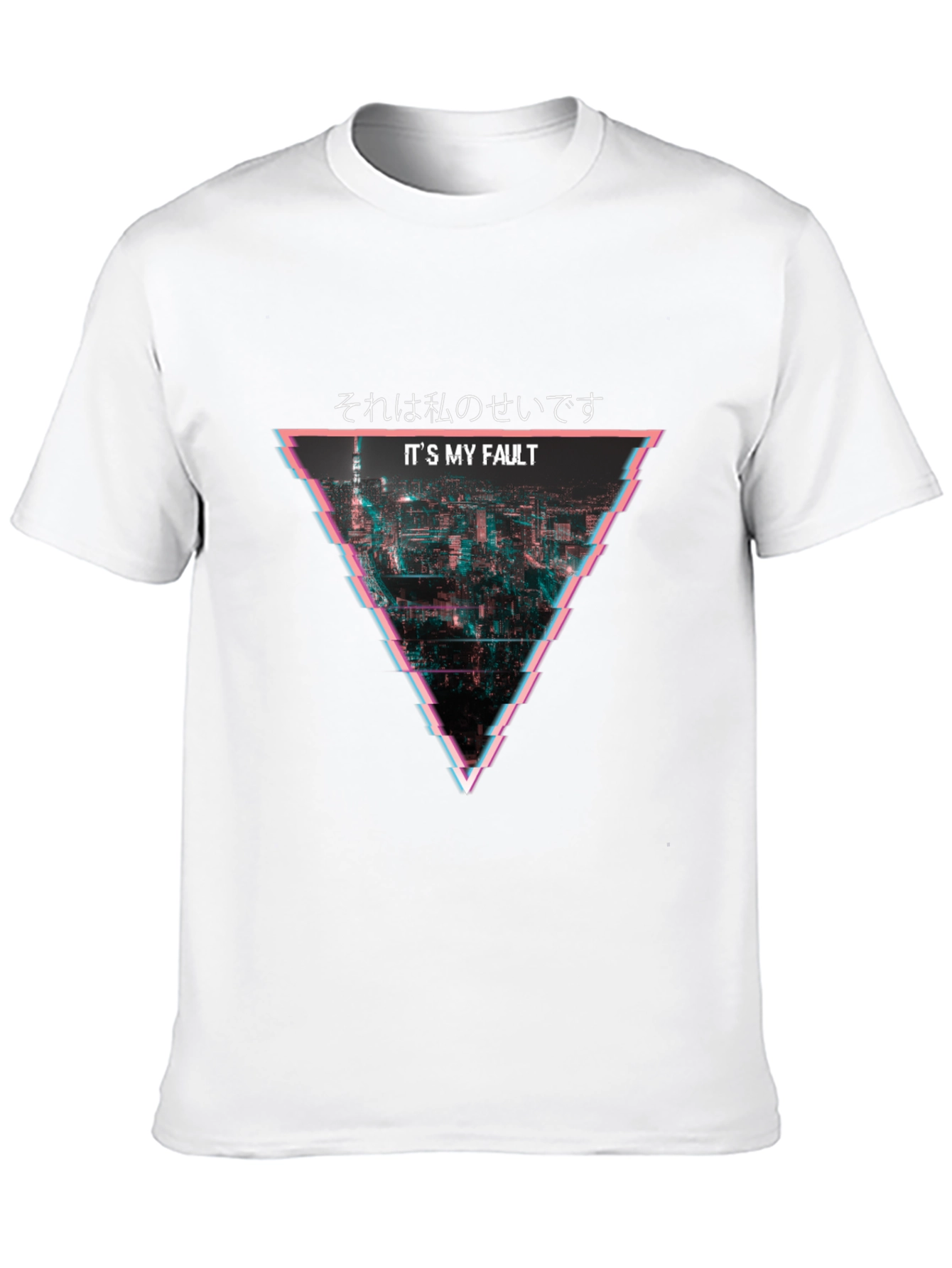 Black It's My Fault Glitch Tee view 10