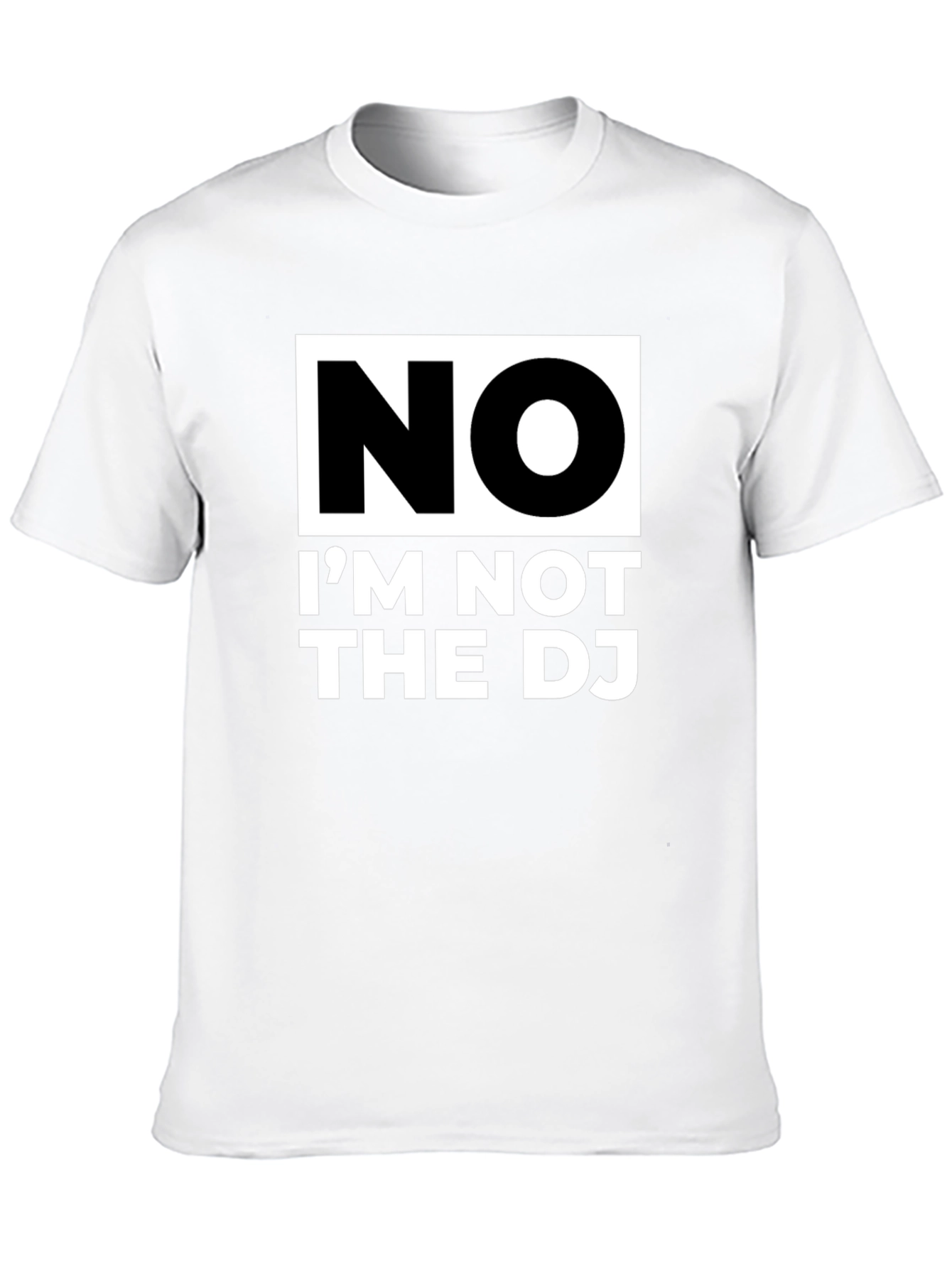 Black Funny "No, I'm Not The DJ" Graphic Tee view 10