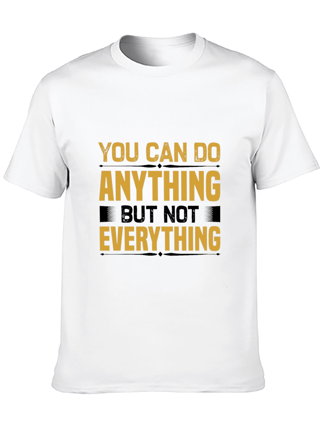 Black Motivational T-Shirt: You Can Do Anything Tee view 10