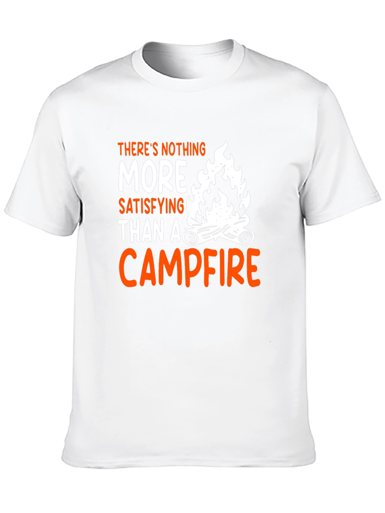 Black Campfire T-Shirt - Satisfying Camping Tee view 10