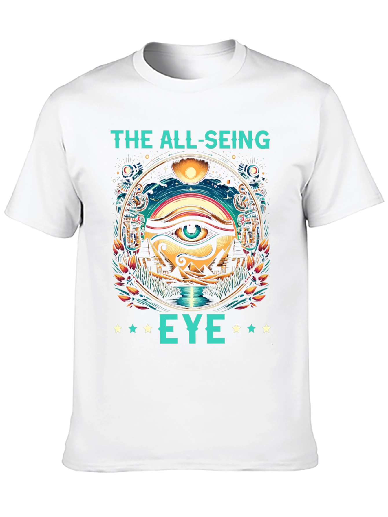 Black The All-Seeing Eye Graphic Tee view 10