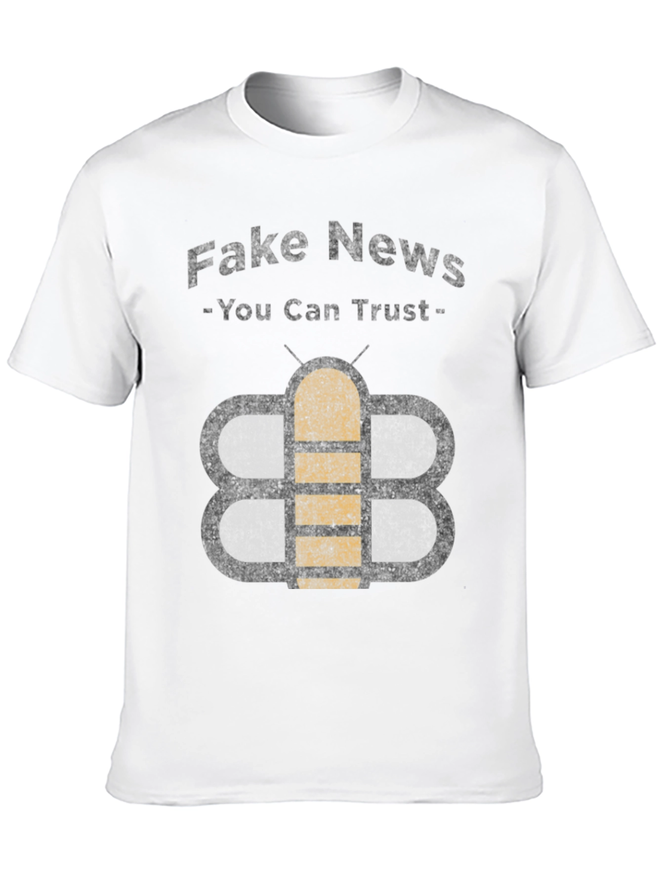 Black Fake News You Can Trust Humor Graphic Tee view 10