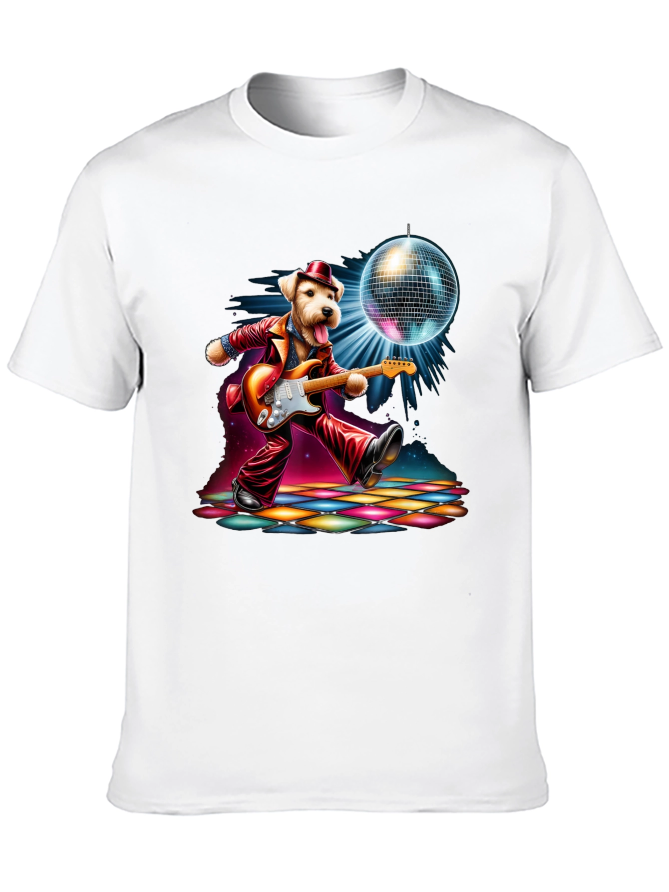 Black Disco Dog T-Shirt view 10