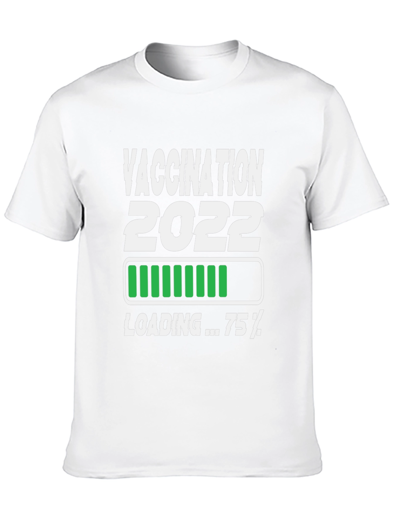 Black Vaccination 2022 Loading Funny T-Shirt view 10