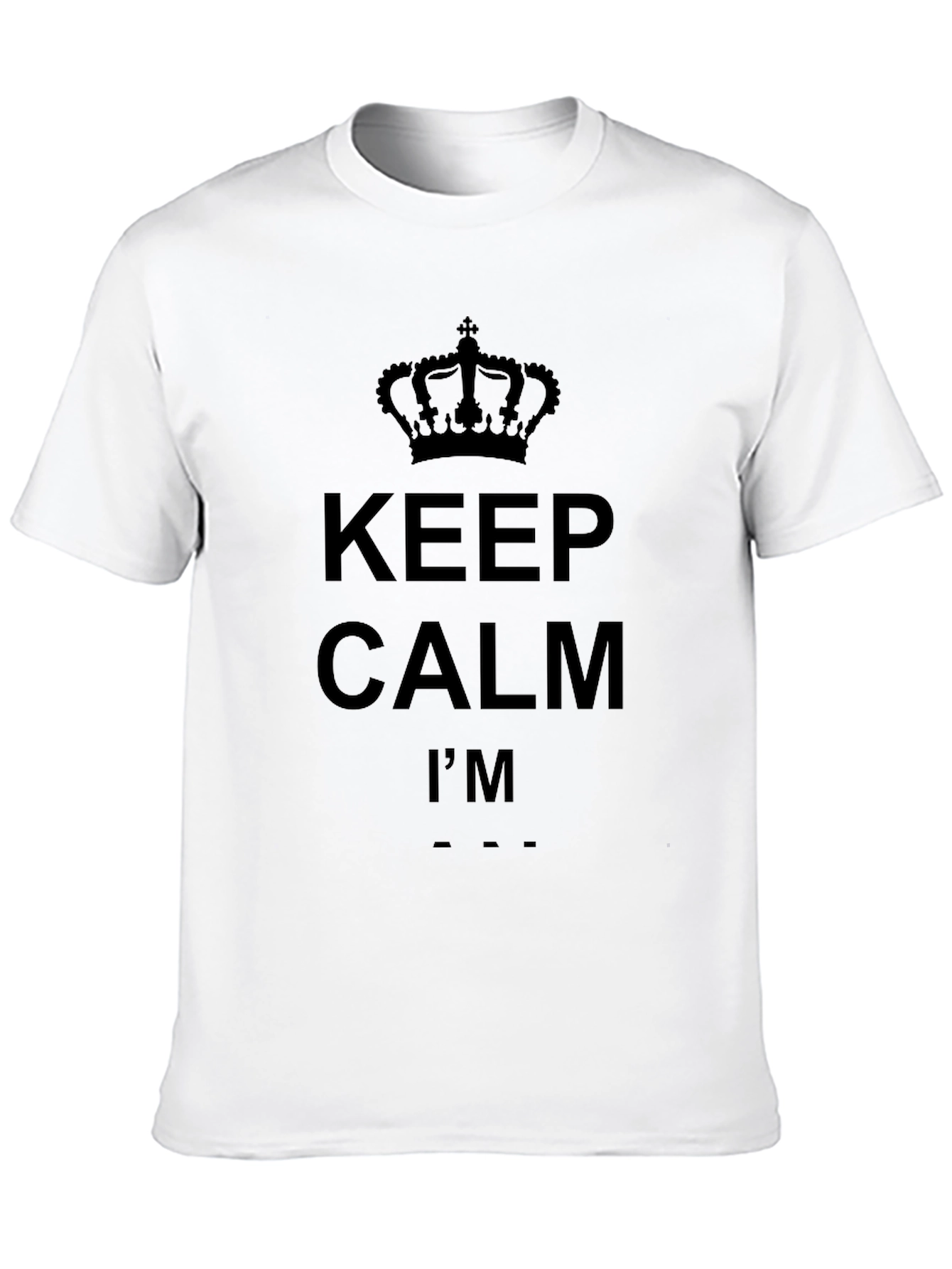 Black Keep Calm Graphic T-Shirt - Black view 10