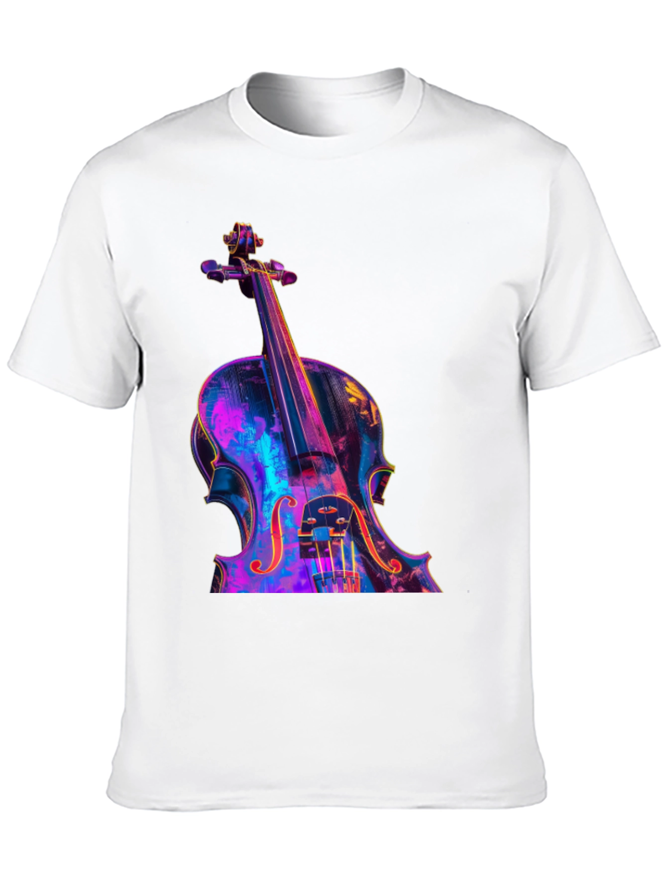 Black Violin Graphic Tee - Musician's Black T-Shirt view 10