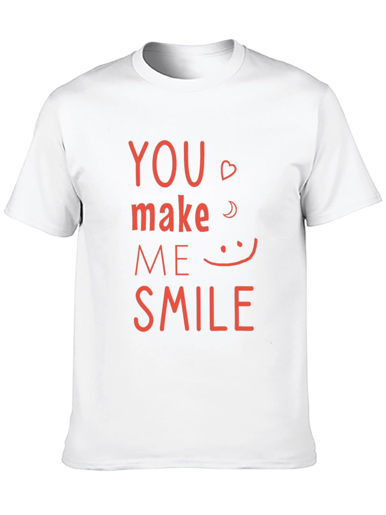 Black You Make Me Smile Graphic Tee - Black Cotton Shirt view 10