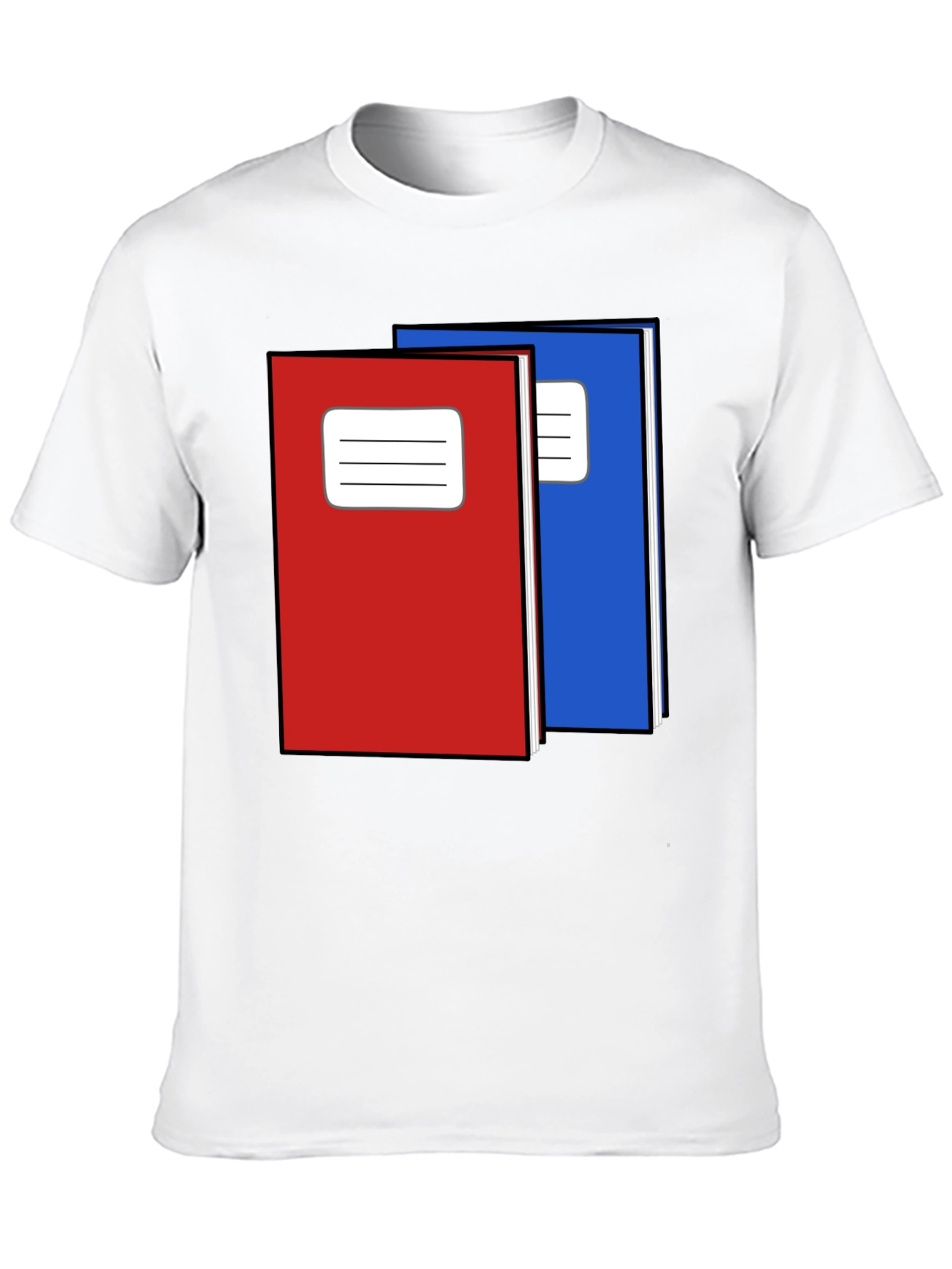 Black Notebook Graphic T-Shirt - Back to School Cool view 10