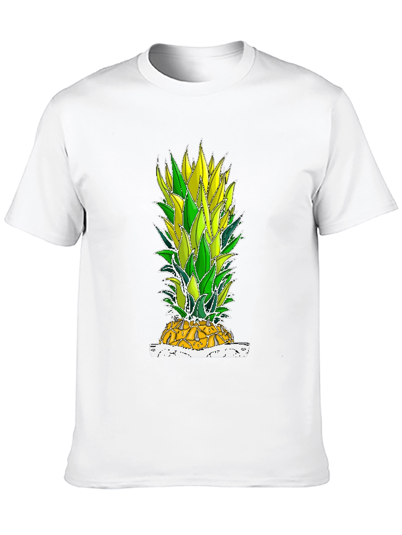 Black Pineapple Graphic Tee - Tropical Fruit T-Shirt view 10