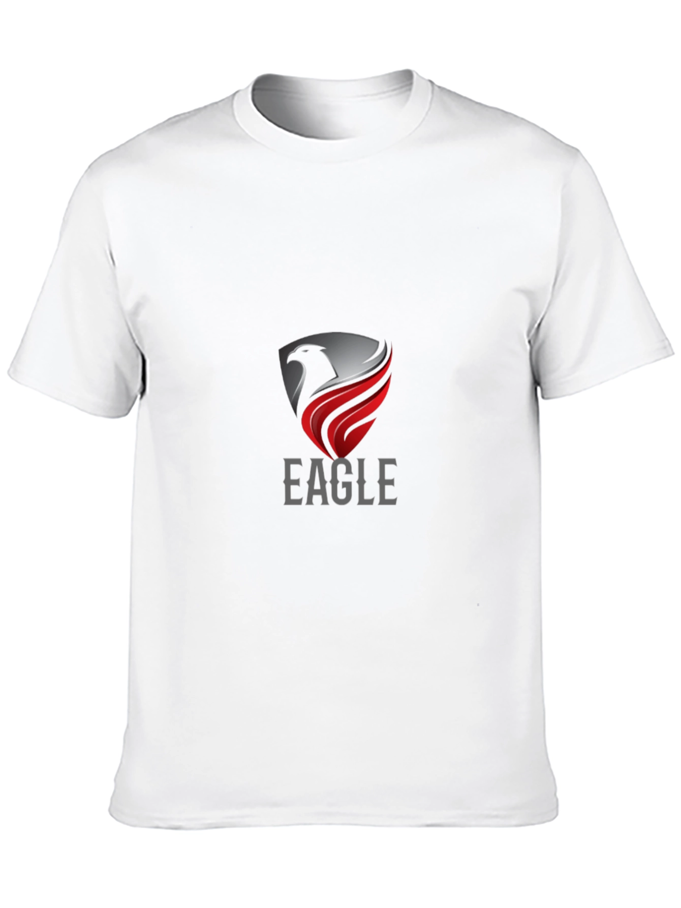 Black Eagle Crest Graphic Tee - Stylish Men's Black T-Shirt view 10