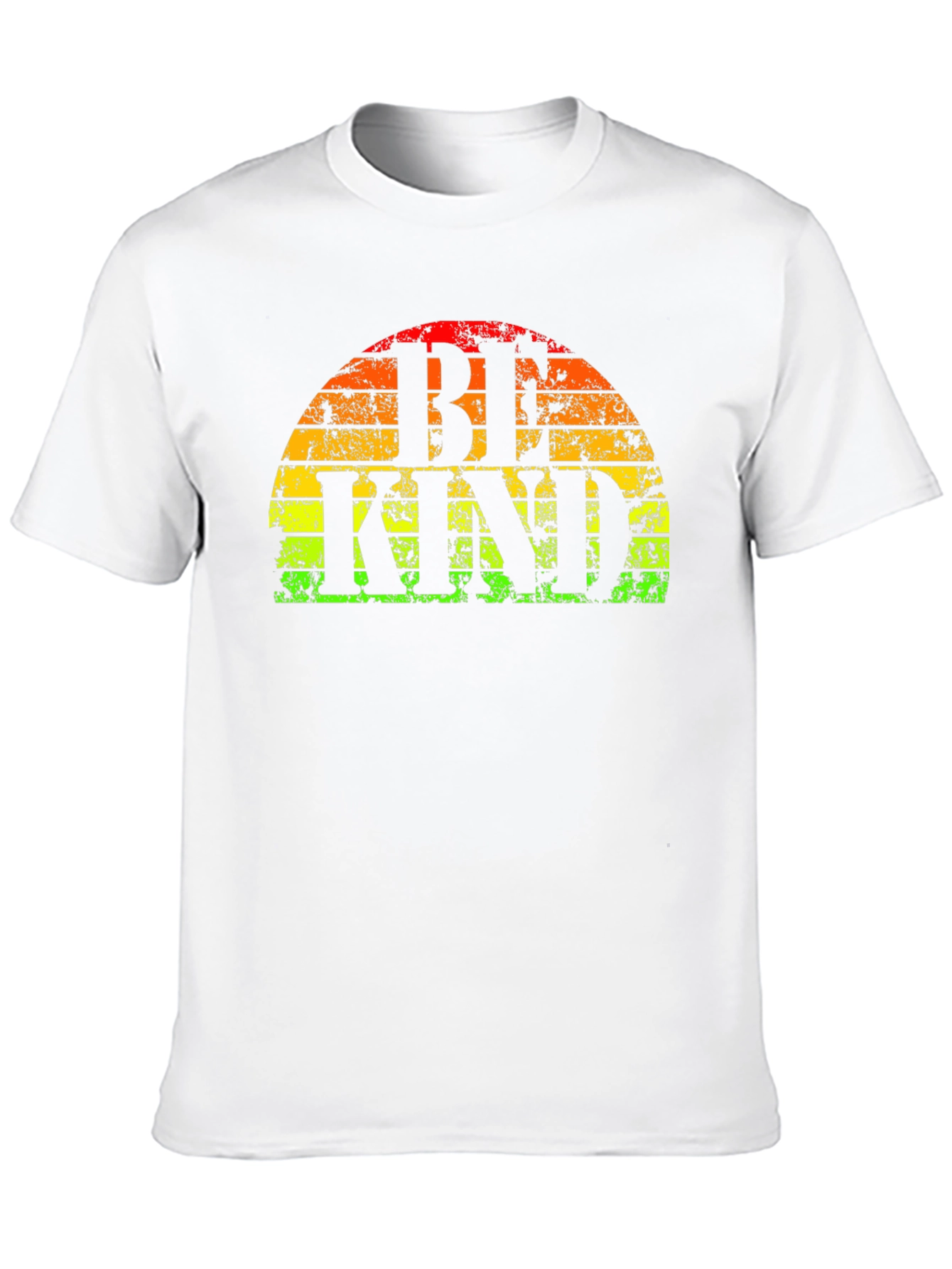 Black Be Kind T-Shirt - Retro Rainbow Graphic Tee view 10