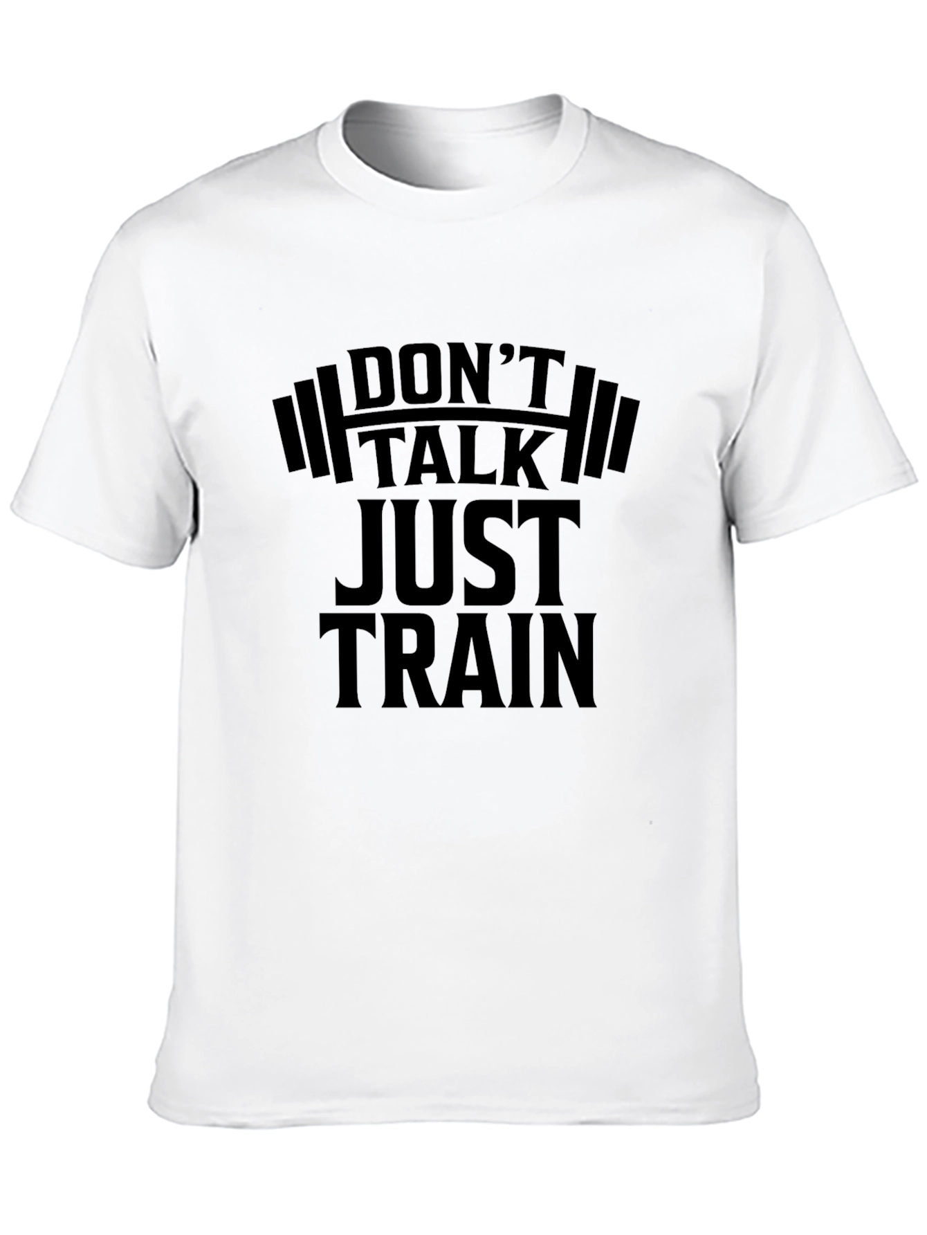 Black Don't Talk Just Train Black T-Shirt view 10