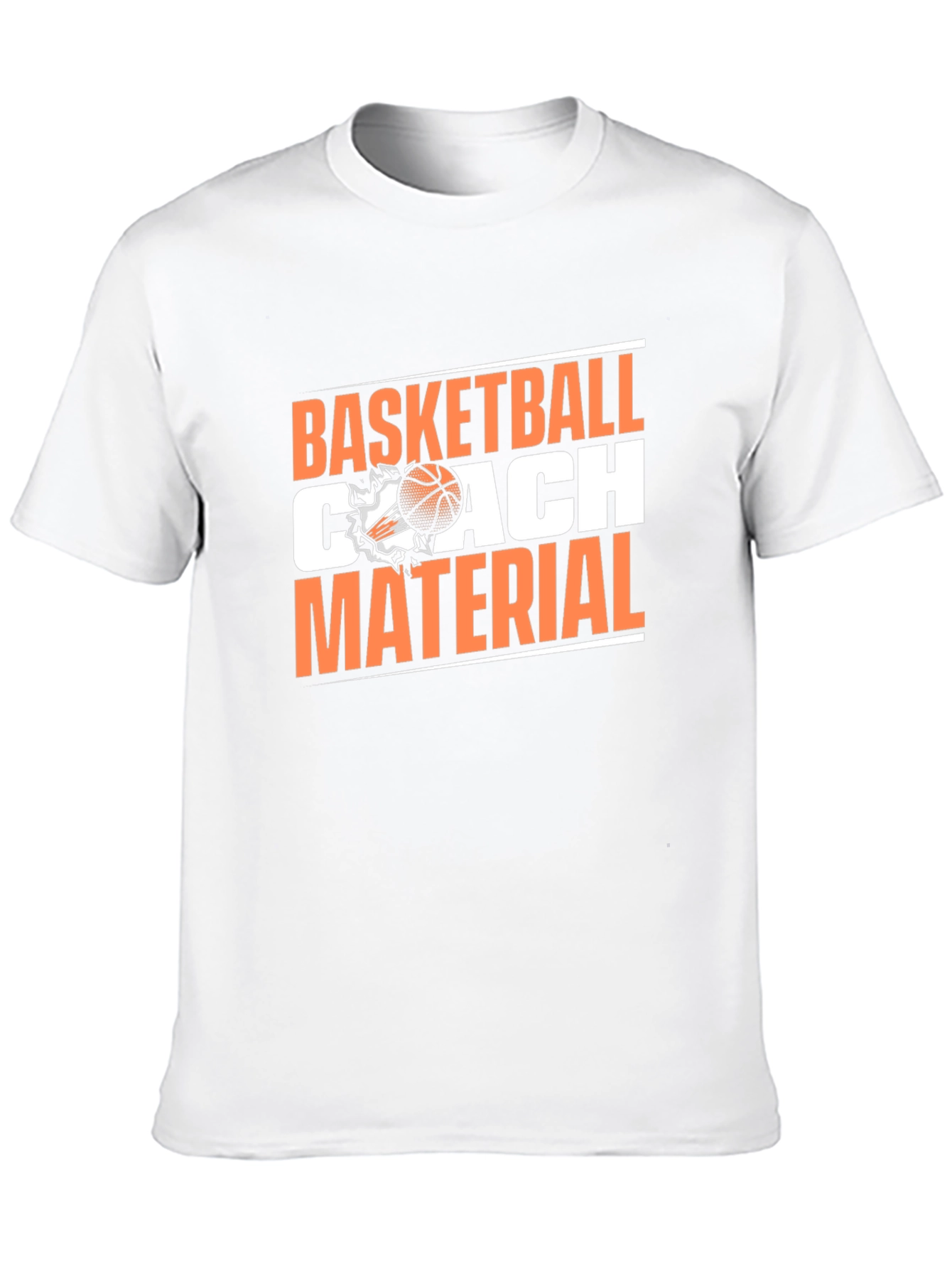 Black Basketball Coach Material T-Shirt - Black Tee view 10