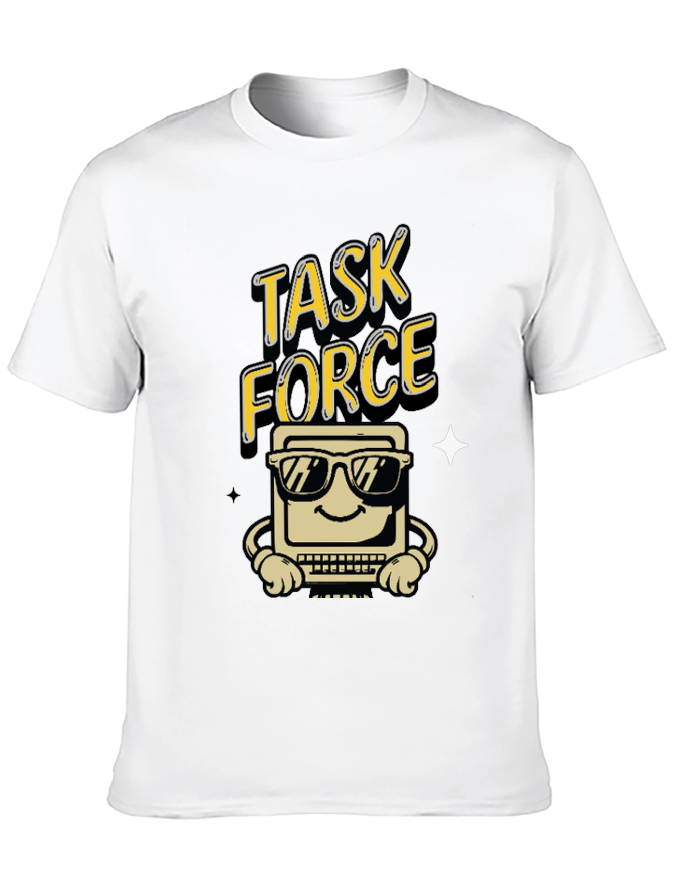 Black Task Force Computer Graphic Tee - Black view 10