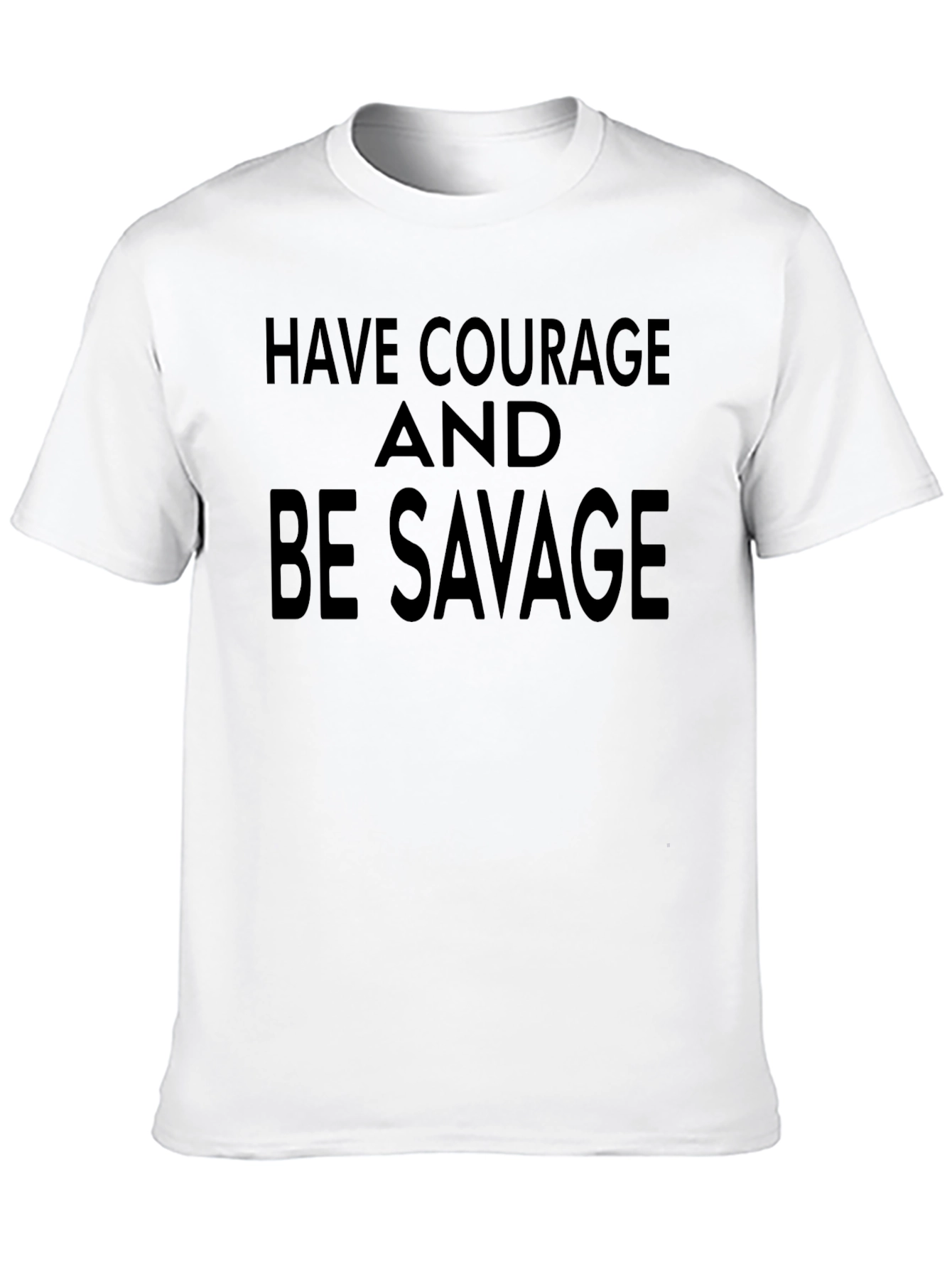 Black Courage & Savage Graphic Tee - Bold Black Shirt view 10