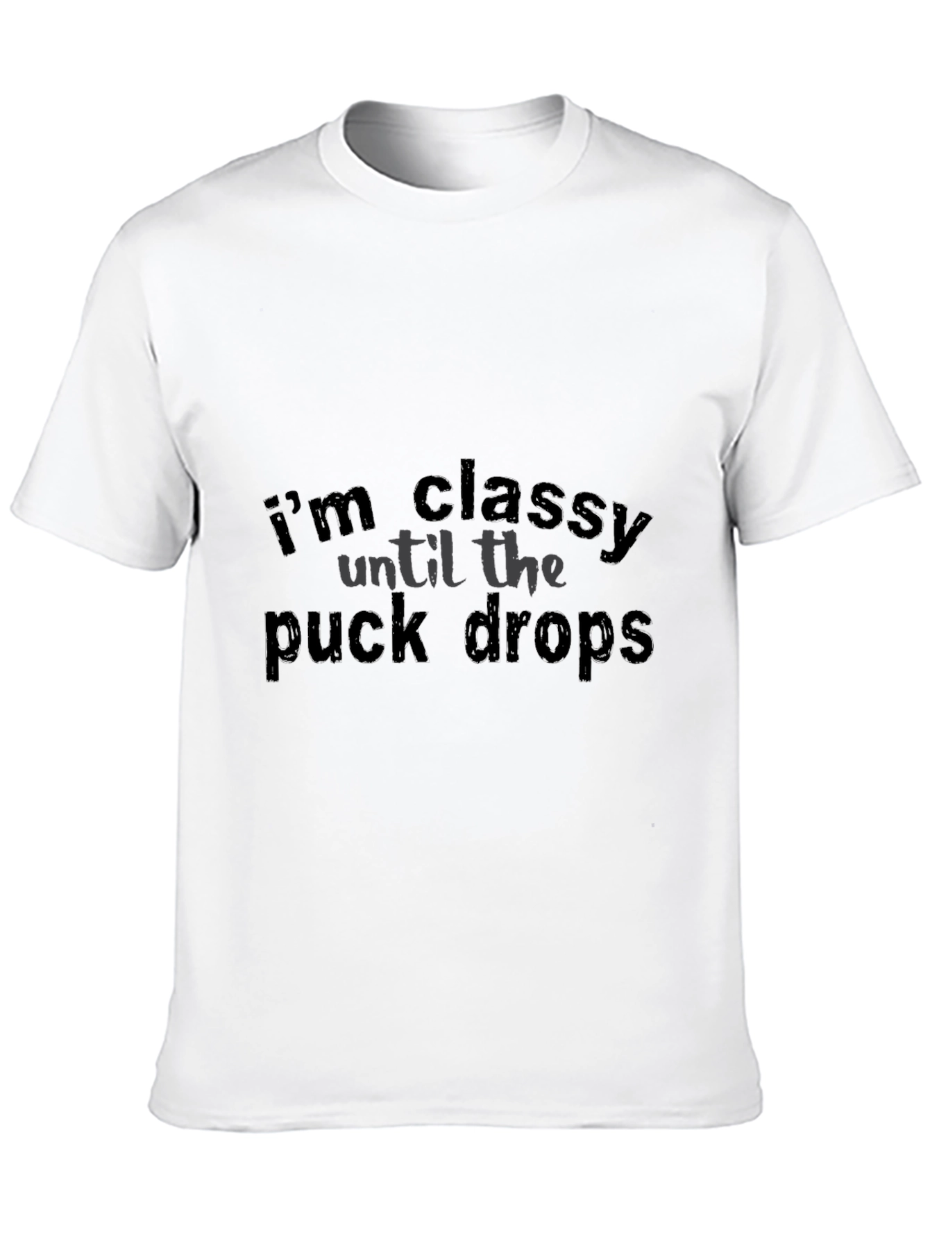 Black Classy Hockey Fan Black T-Shirt view 10