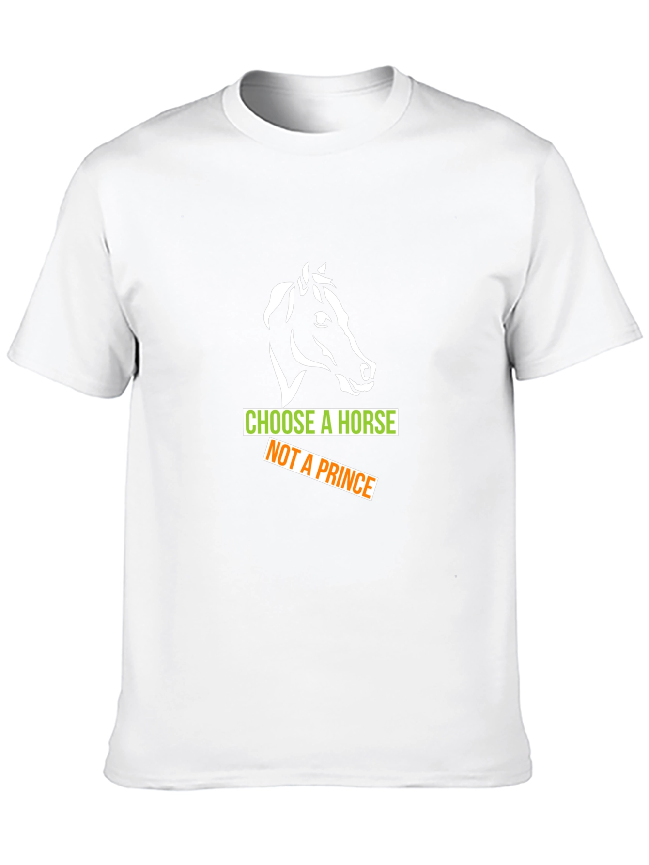 Black Choose a Horse T-Shirt view 10