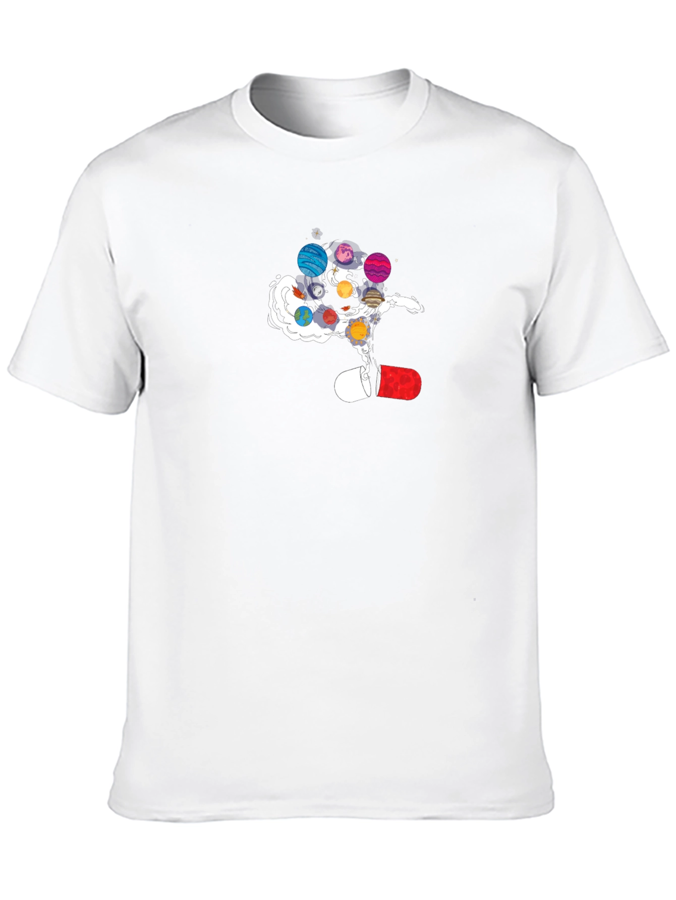 Black Planetary Pill Black Tee - Out of this World Style view 10