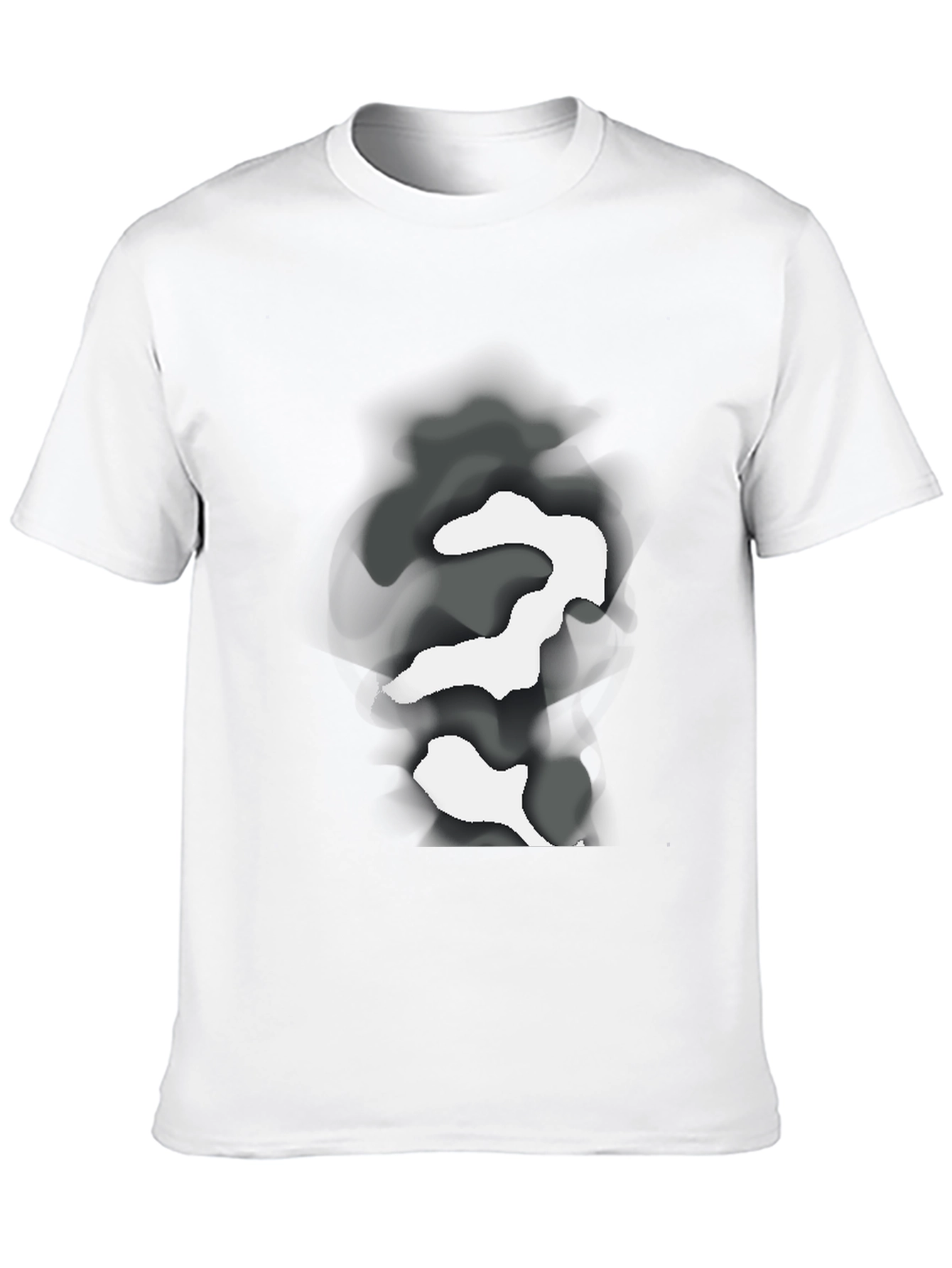 Black Abstract Camo Graphic Black T-Shirt view 10