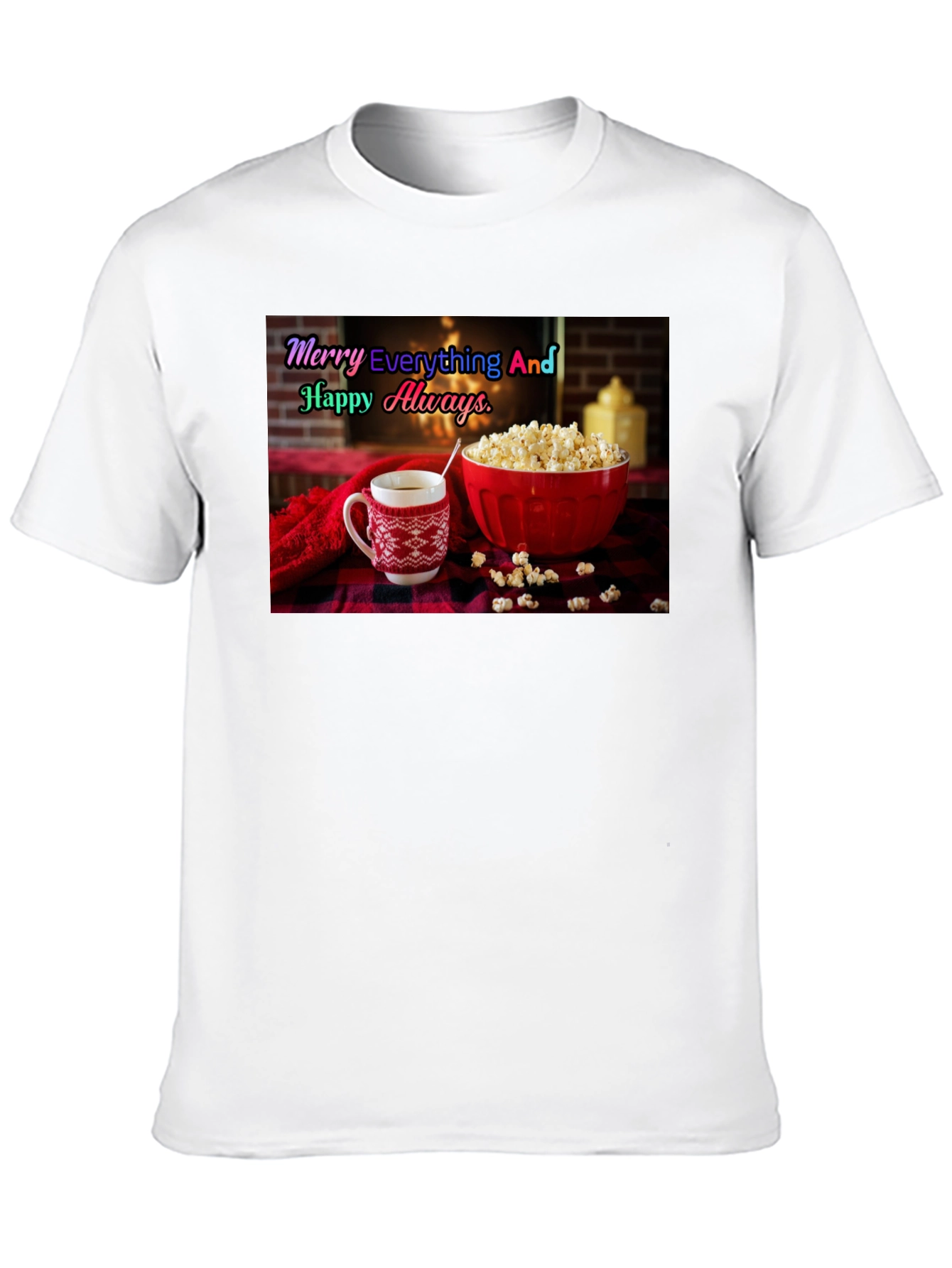 Black Cozy Holiday T-Shirt - Merry Everything view 10