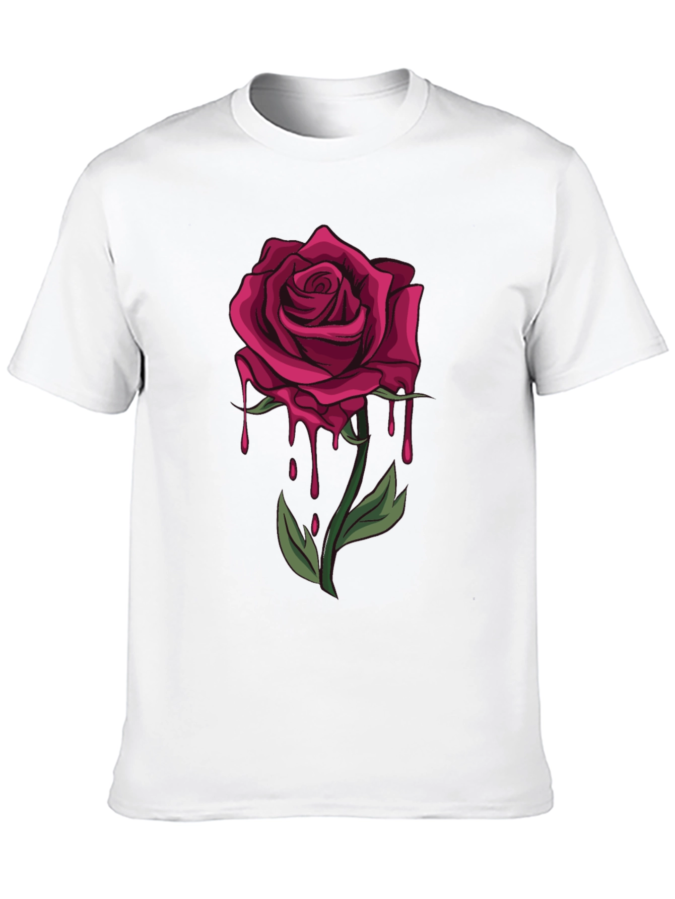Dripping Rose Graphic T-Shirt - Bold & Stylish - 10