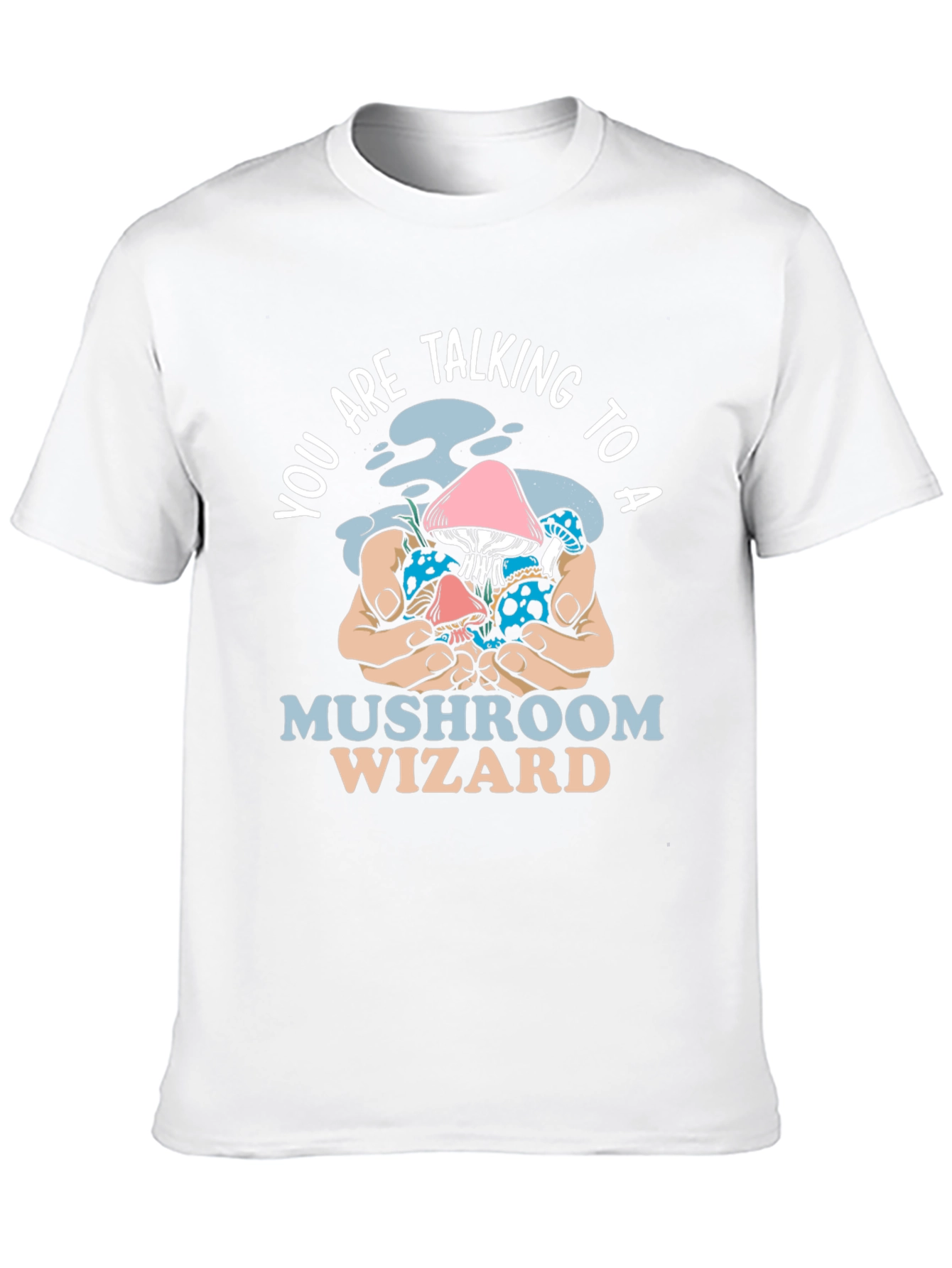 Black Mushroom Wizard Graphic Tee - Unique Design view 10