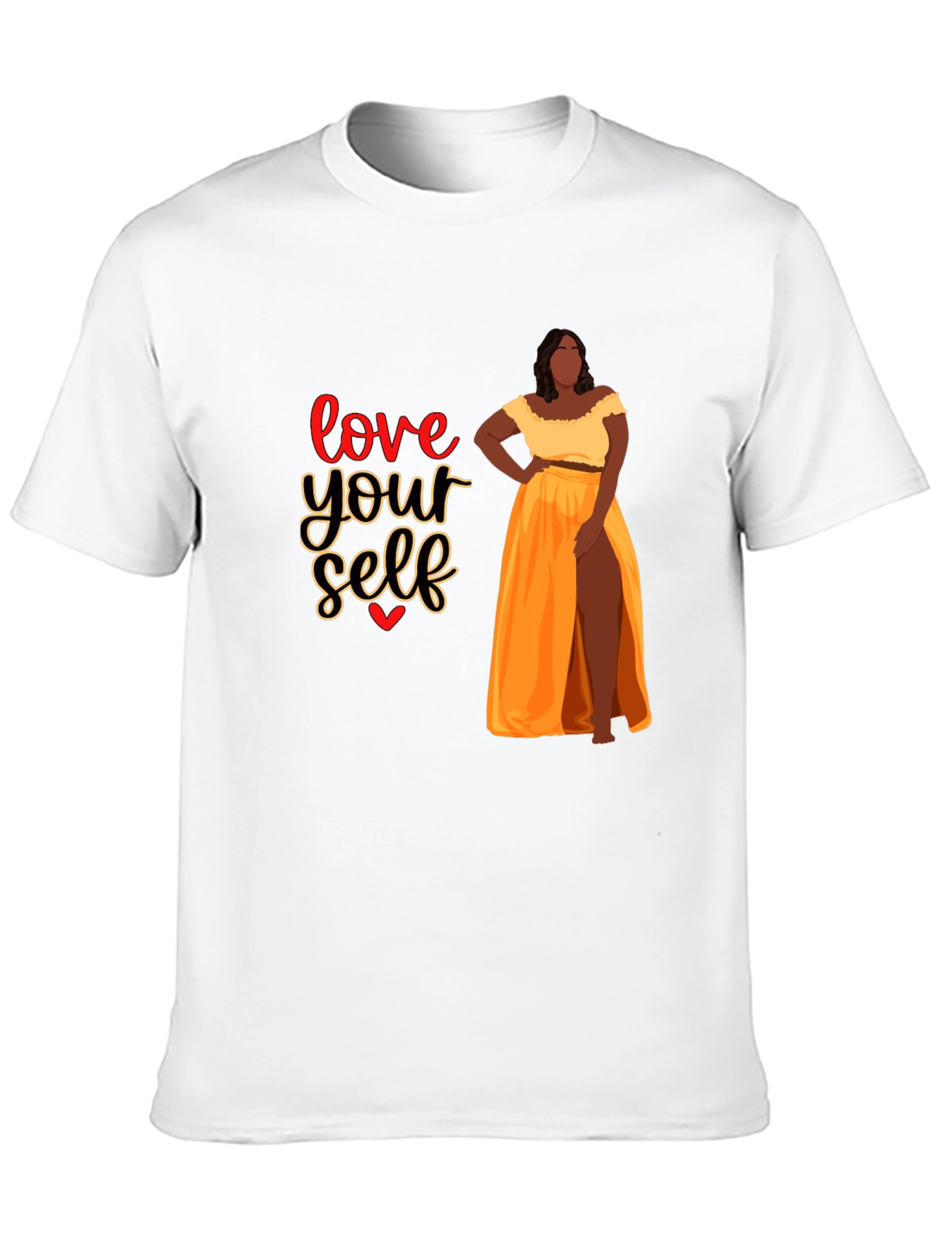Black Love Yourself Women's Graphic Tee view 10