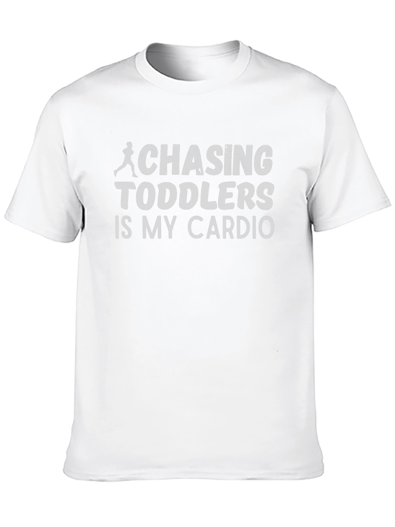 Black Chasing Toddlers is My Cardio Funny Graphic Tee view 10