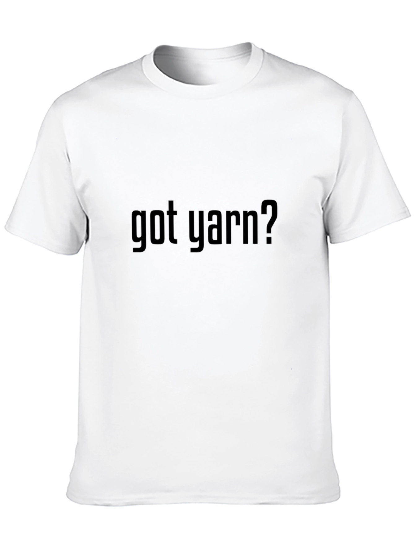 Black Got Yarn? Black T-Shirt - Knitter's Humor Tee view 10