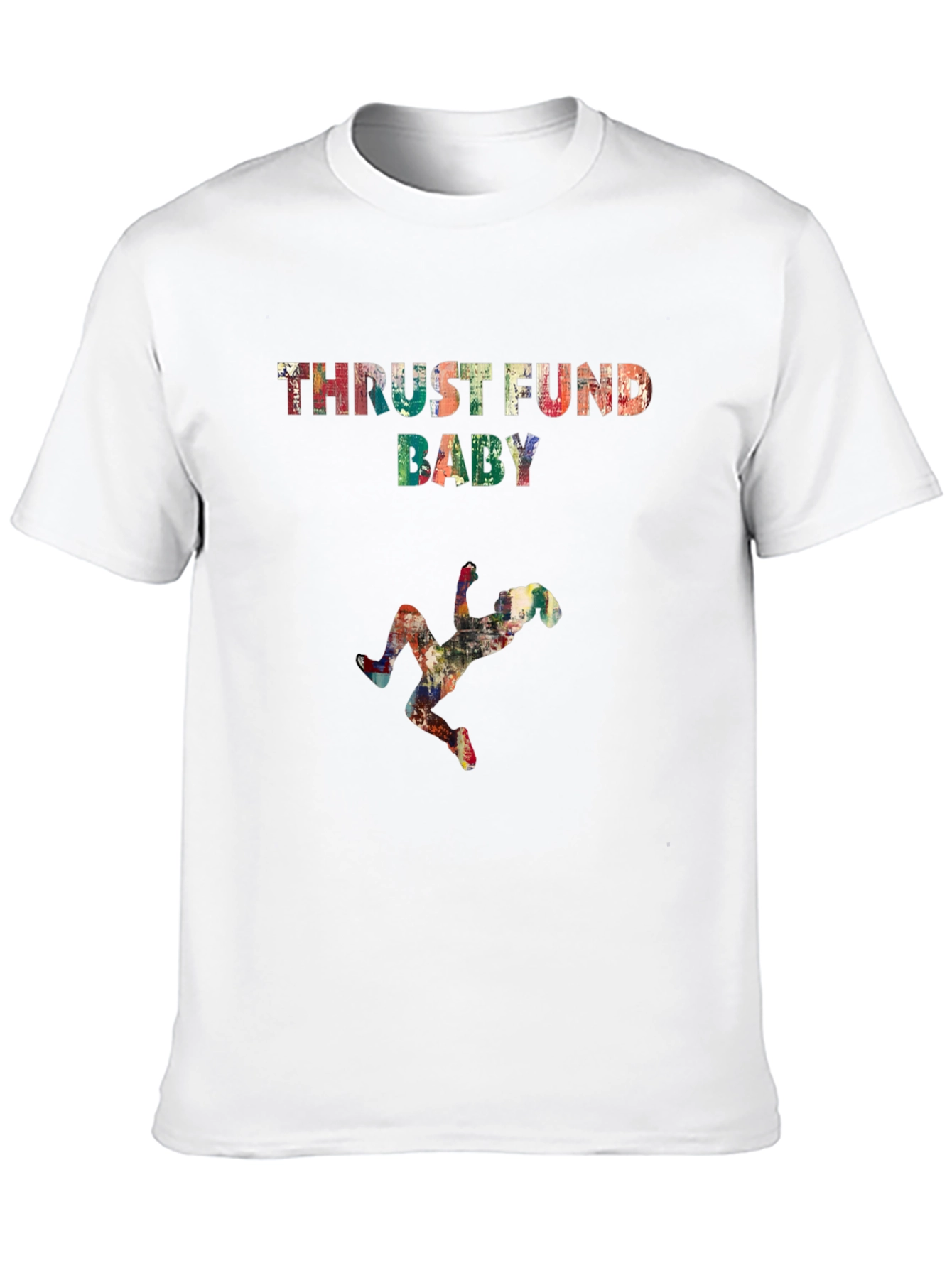 Black Thrust Fund Baby Tee - Street Style Graphic T-Shirt view 10