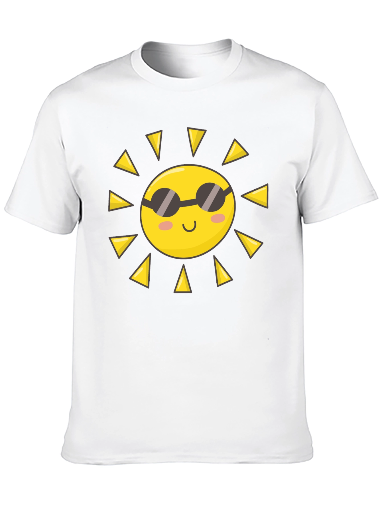 Black Cool Sun Graphic Black T-Shirt view 10