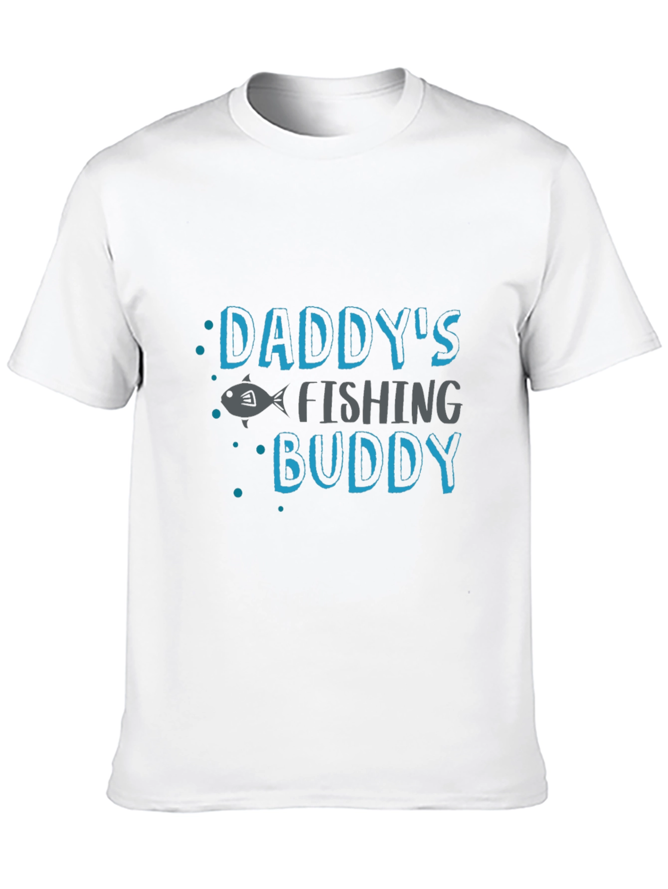 Black Daddy's Fishing Buddy Black T-Shirt view 10