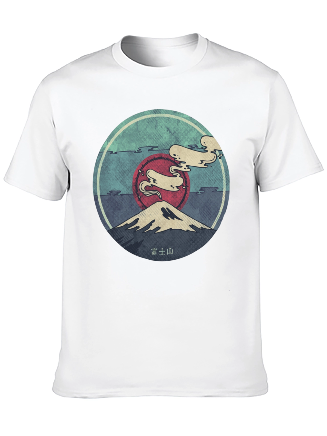 Black Mount Fuji Graphic Tee - Unisex Black T-Shirt view 10