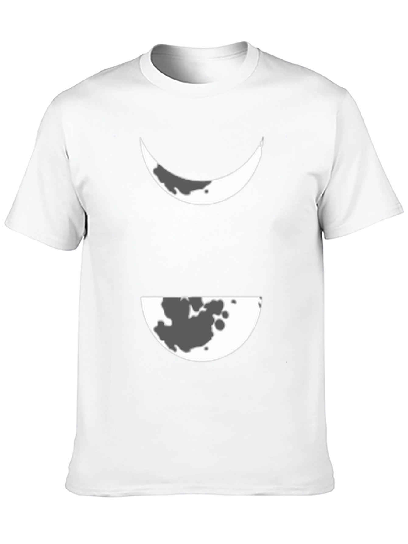 Black Lunar Phase Graphic Tee - Modern Black T-Shirt view 10