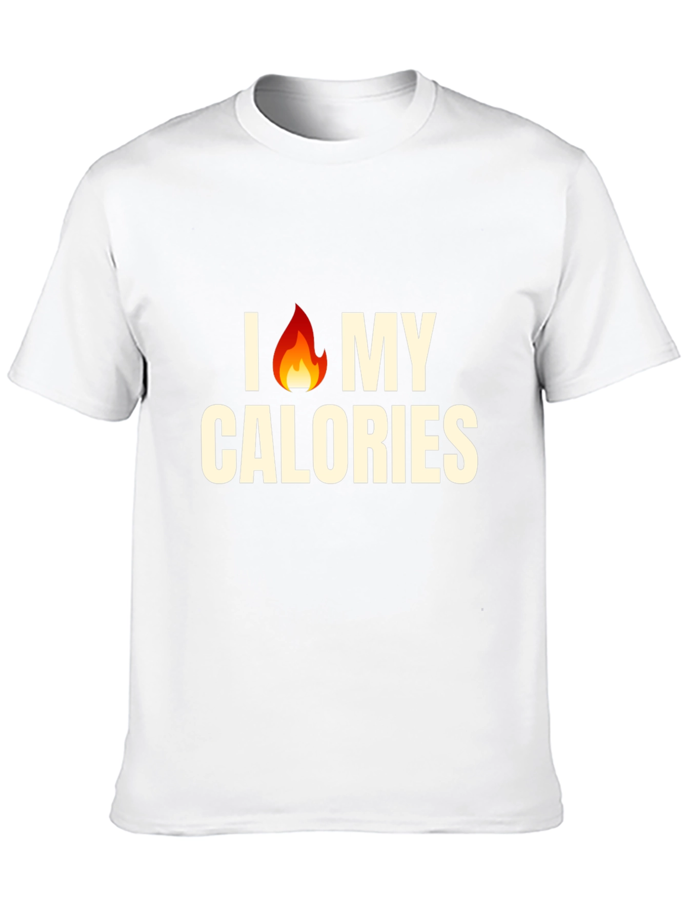 Black I Burn My Calories T-Shirt - Funny Gym Workout Tee view 10